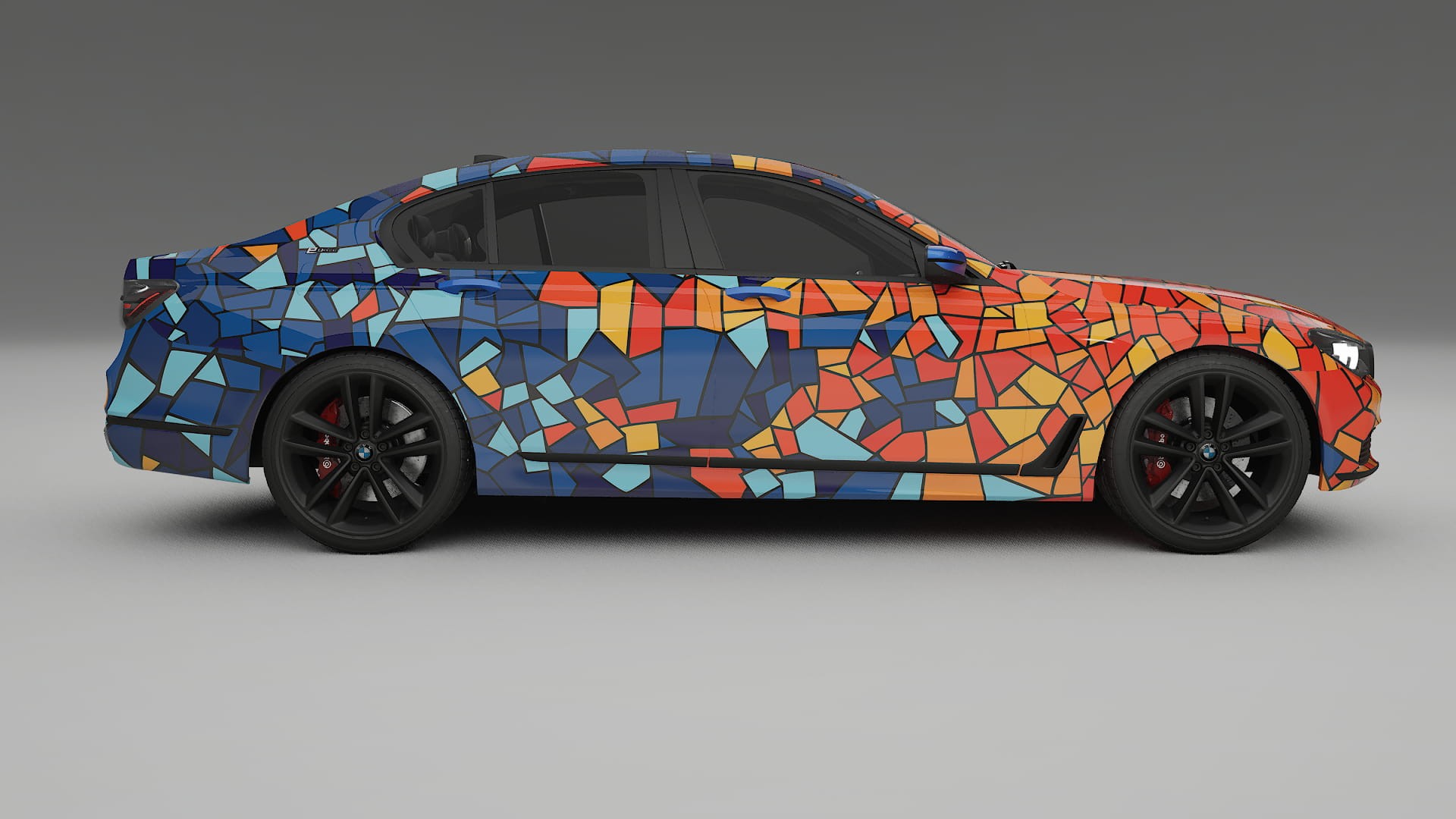 BMW 7 G11 G12 facelift LCI BARCELONA – Kit Wrap PPF Personalizzato in Pellicola Poliuretanica Stampabile