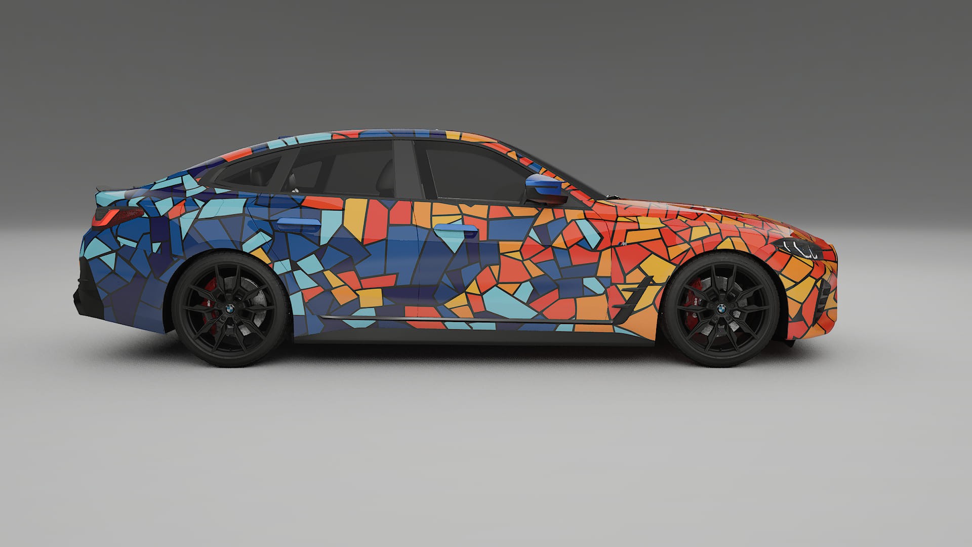 BMW I4 G26 M-Package BARCELONA – Kit Wrap PPF Personalizzato in Pellicola Poliuretanica Stampabile