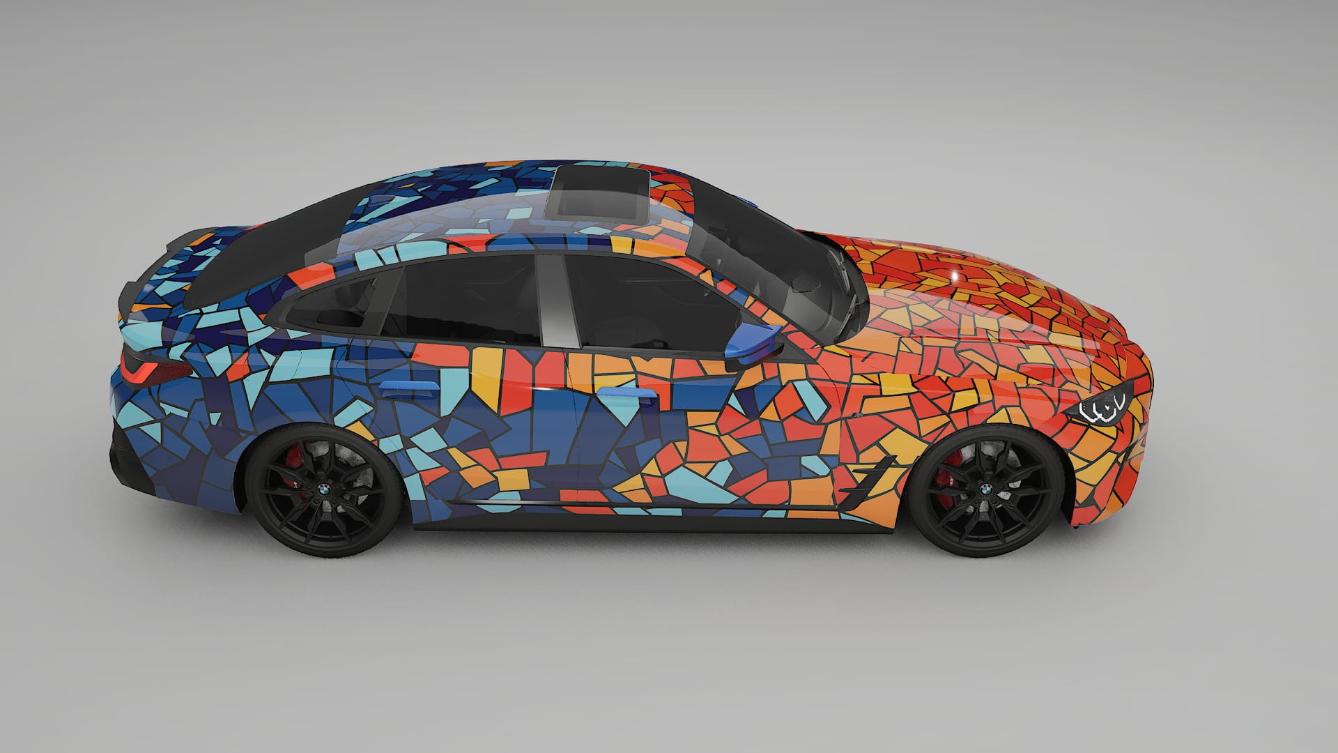 BMW I4 G26 M-Package BARCELONA – Kit Wrap PPF Personalizzato in Pellicola Poliuretanica Stampabile