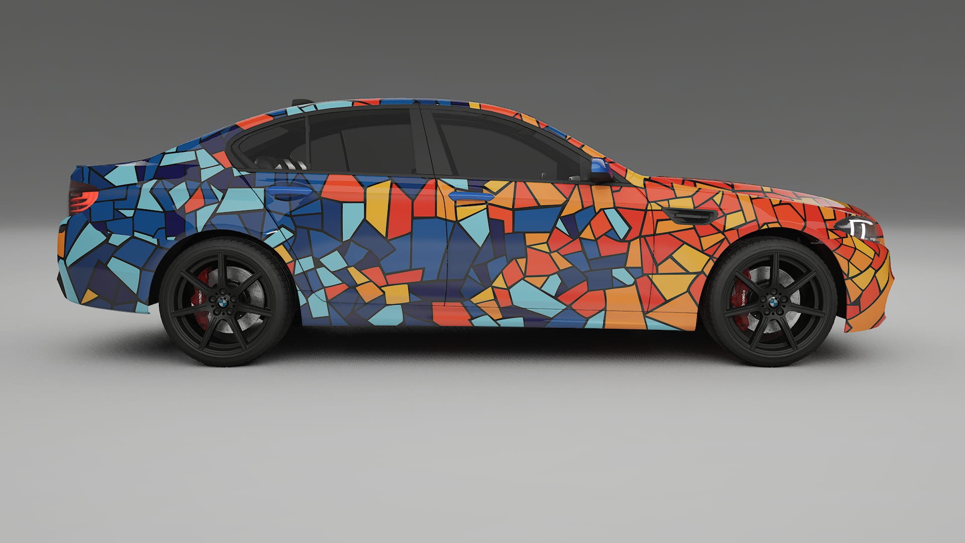 BMW M5 F10 BARCELONA Designed Wrap PPF Kit – Printable Polyurethane Film