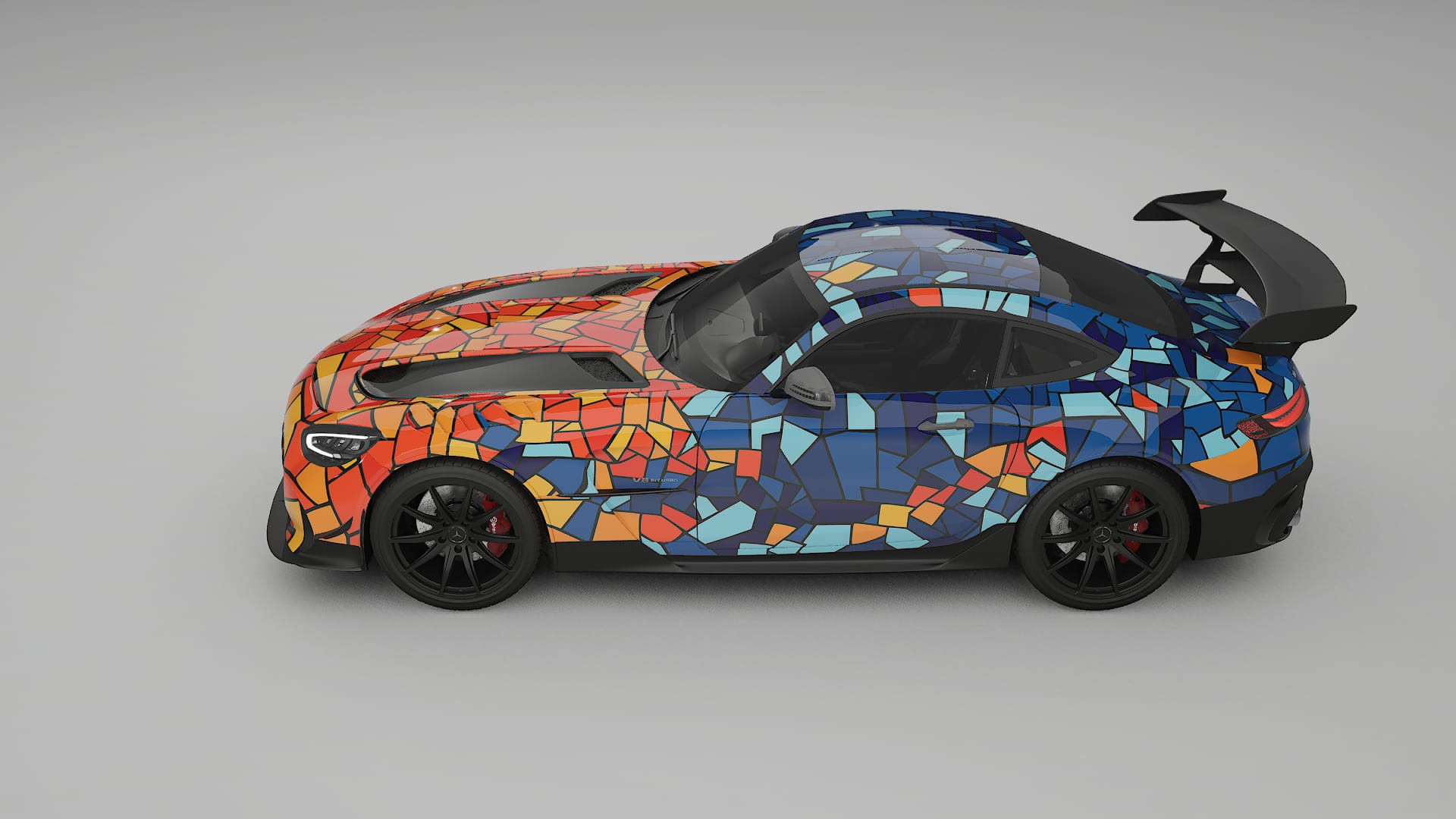 Mercedes AMG GT Black Series C192 Coupe BARCELONA – Kit Wrap PPF Personalizzato in Pellicola Poliuretanica Stampabile