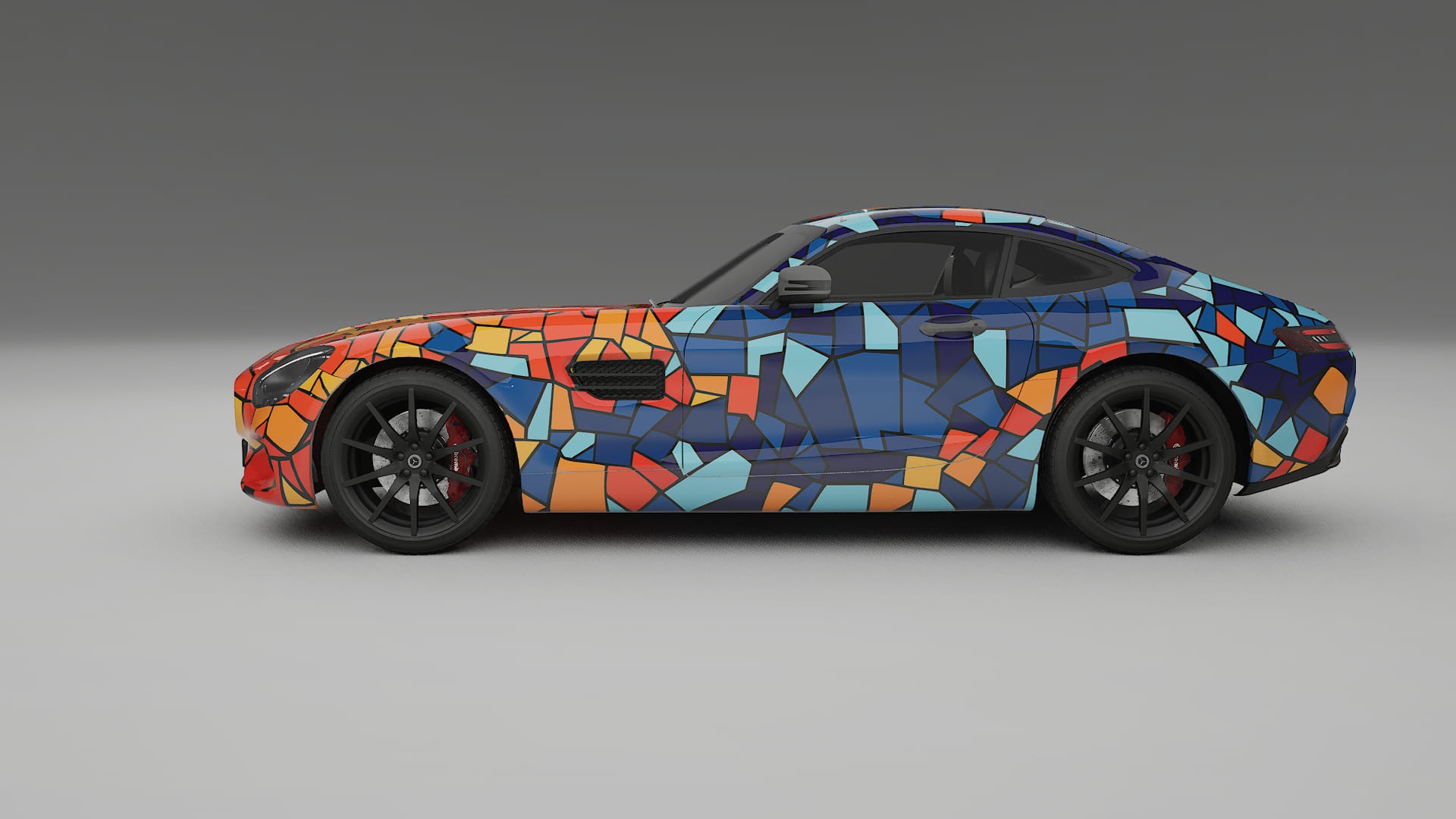 Mercedes AMG GT C190 Coupe BARCELONA – Kit Wrap PPF Personalizzato in Pellicola Poliuretanica Stampabile