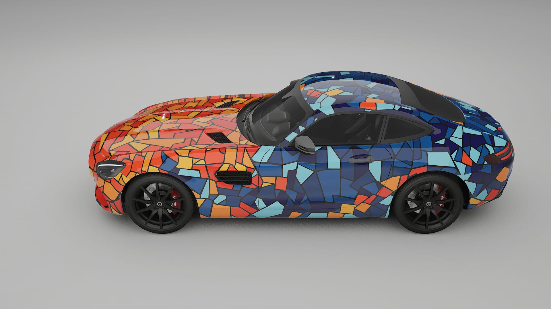 Mercedes AMG GT C190 Coupe BARCELONA – Kit Wrap PPF Personalizzato in Pellicola Poliuretanica Stampabile