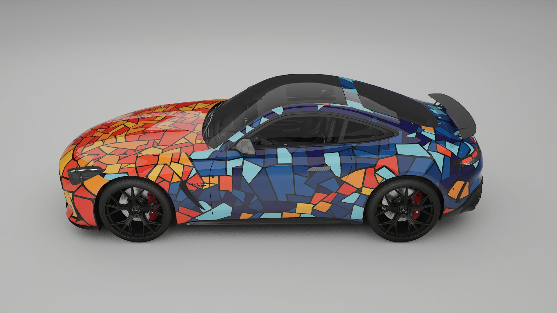 Mercedes AMG GT Coupe C192 BARCELONA – Kit Wrap PPF Personalizzato in Pellicola Poliuretanica Stampabile