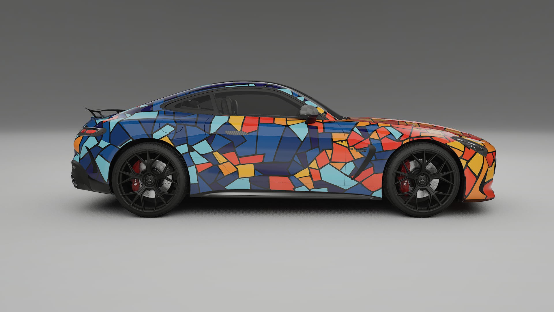 Mercedes AMG GT Coupe C192 BARCELONA – Kit Wrap PPF Personalizzato in Pellicola Poliuretanica Stampabile