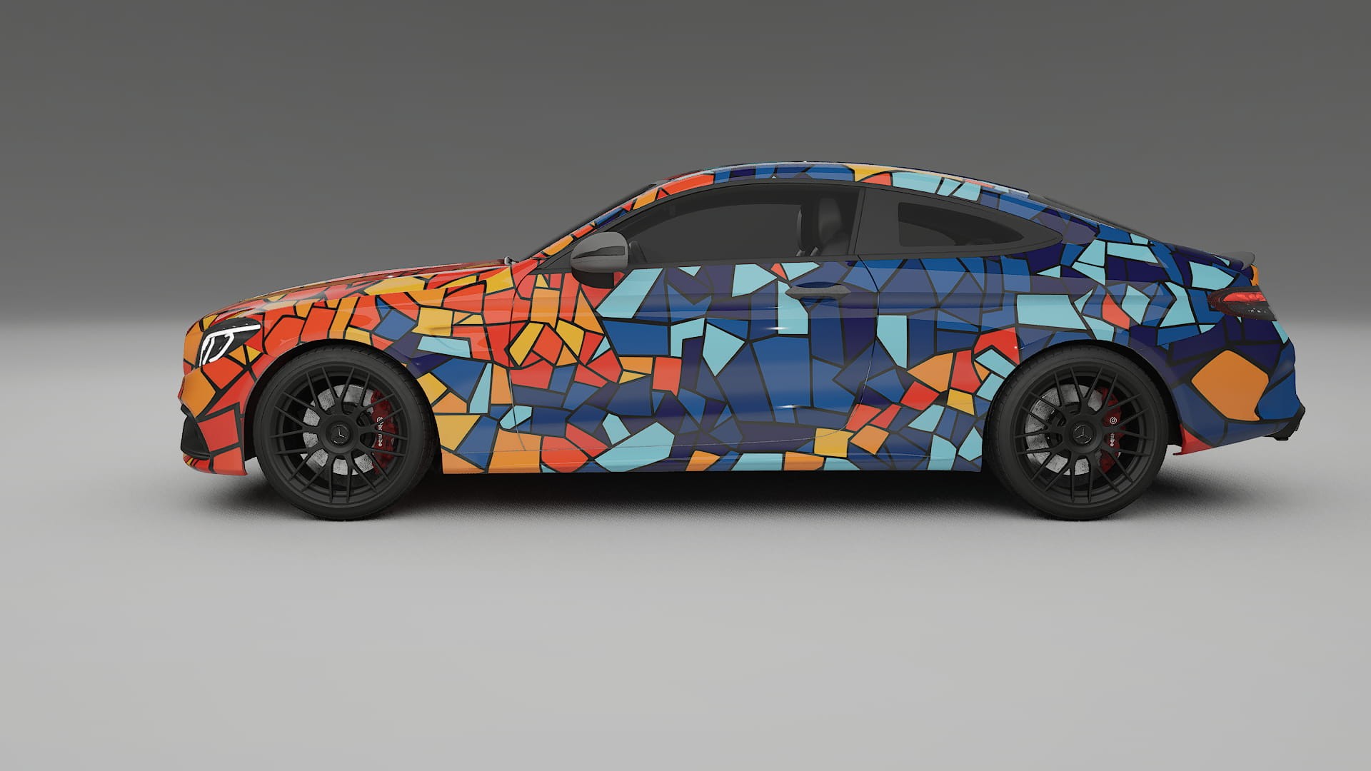 Mercedes C63 AMG W205 Coupe BARCELONA – Kit Wrap PPF Personalizzato in Pellicola Poliuretanica Stampabile