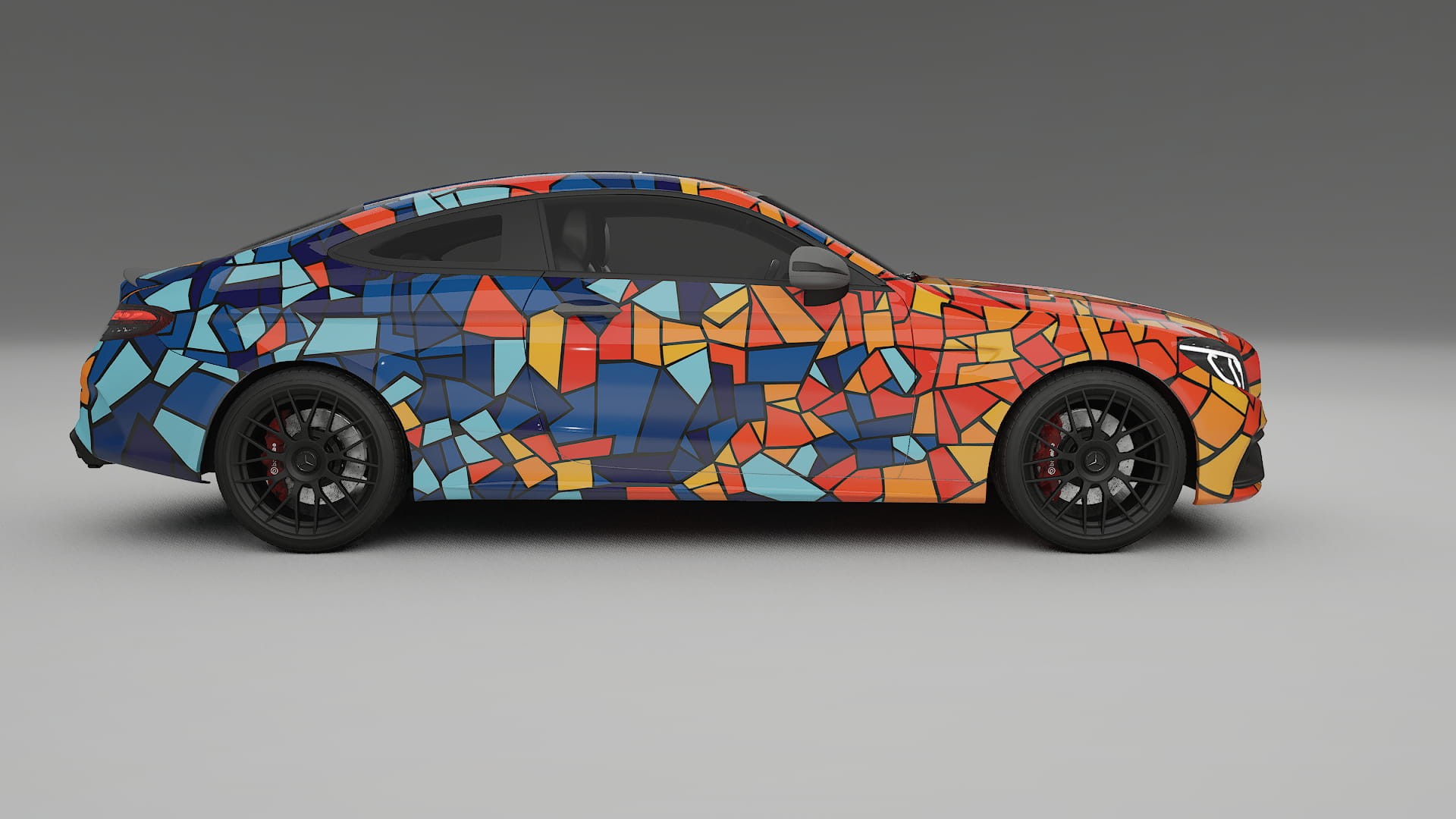 Mercedes C63 AMG W205 Coupe BARCELONA – Kit Wrap PPF Personalizzato in Pellicola Poliuretanica Stampabile