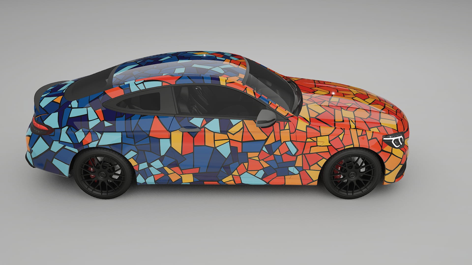 Mercedes C63 AMG W205 Coupe BARCELONA – Kit Wrap PPF Personalizzato in Pellicola Poliuretanica Stampabile