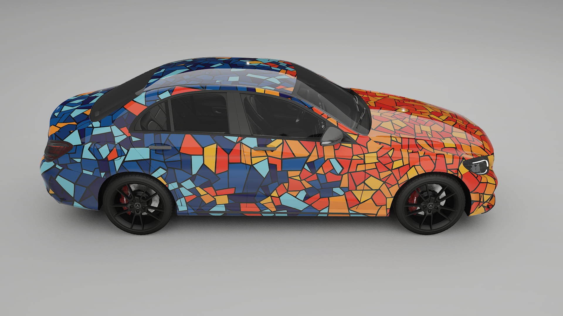 Mercedes C-class W205 AMG sedan BARCELONA – Kit Wrap PPF Personalizzato in Pellicola Poliuretanica Stampabile