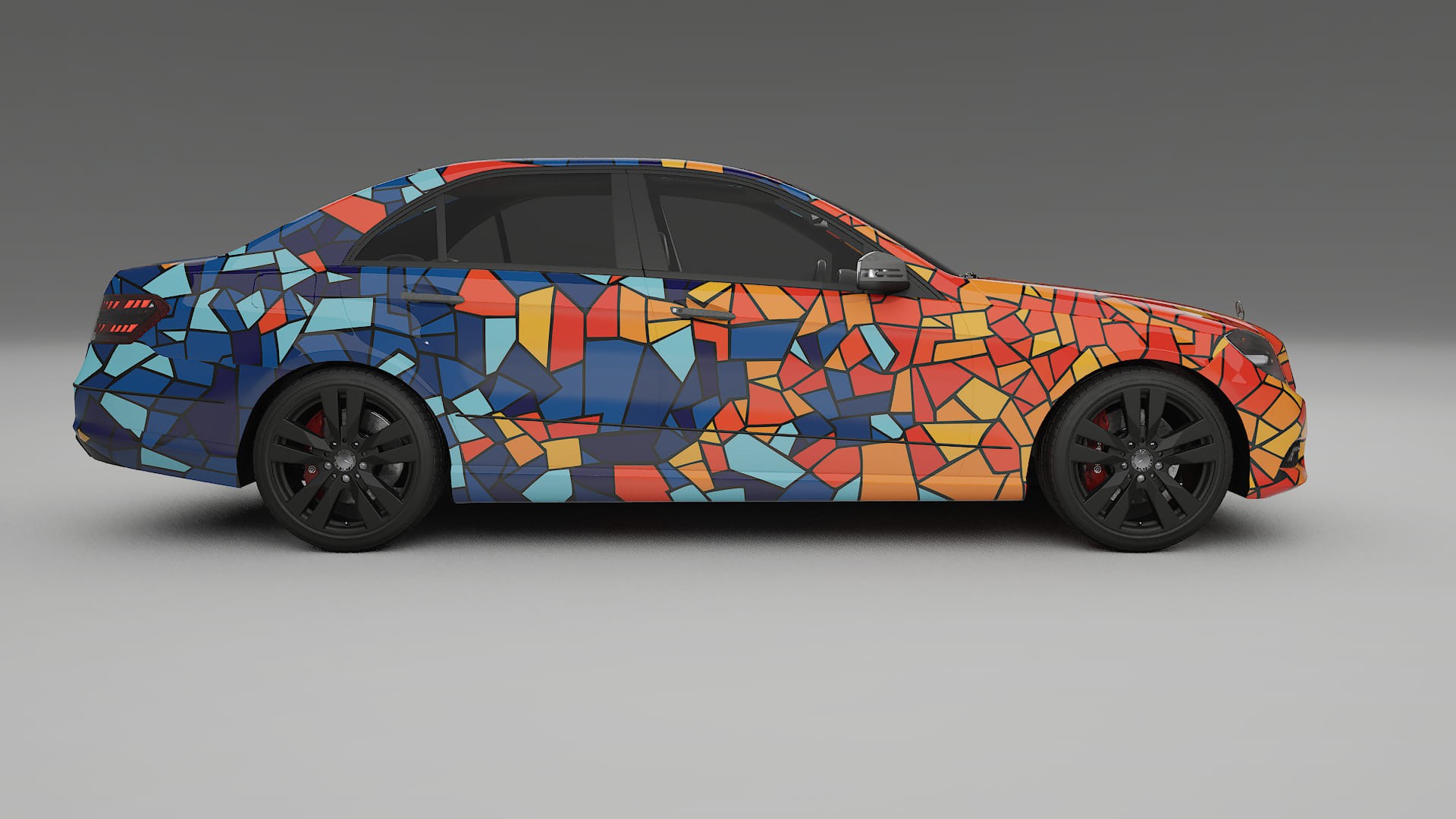 Mercedes E-class Sedan W212 Prefacelift pre-LCI BARCELONA – Kit Wrap PPF Personalizzato in Pellicola Poliuretanica Stampabile