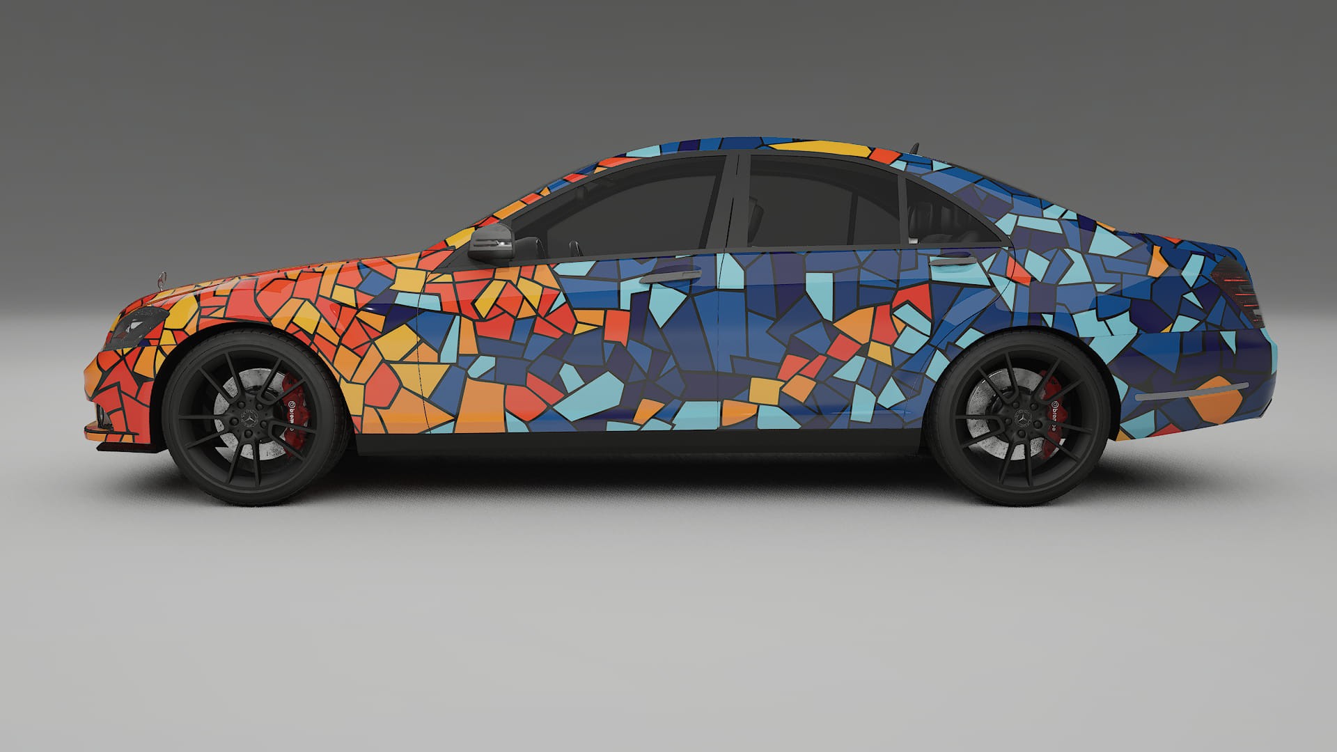 Mercedes S-class W221 facelift LCI BARCELONA – Kit Wrap PPF Personalizzato in Pellicola Poliuretanica Stampabile