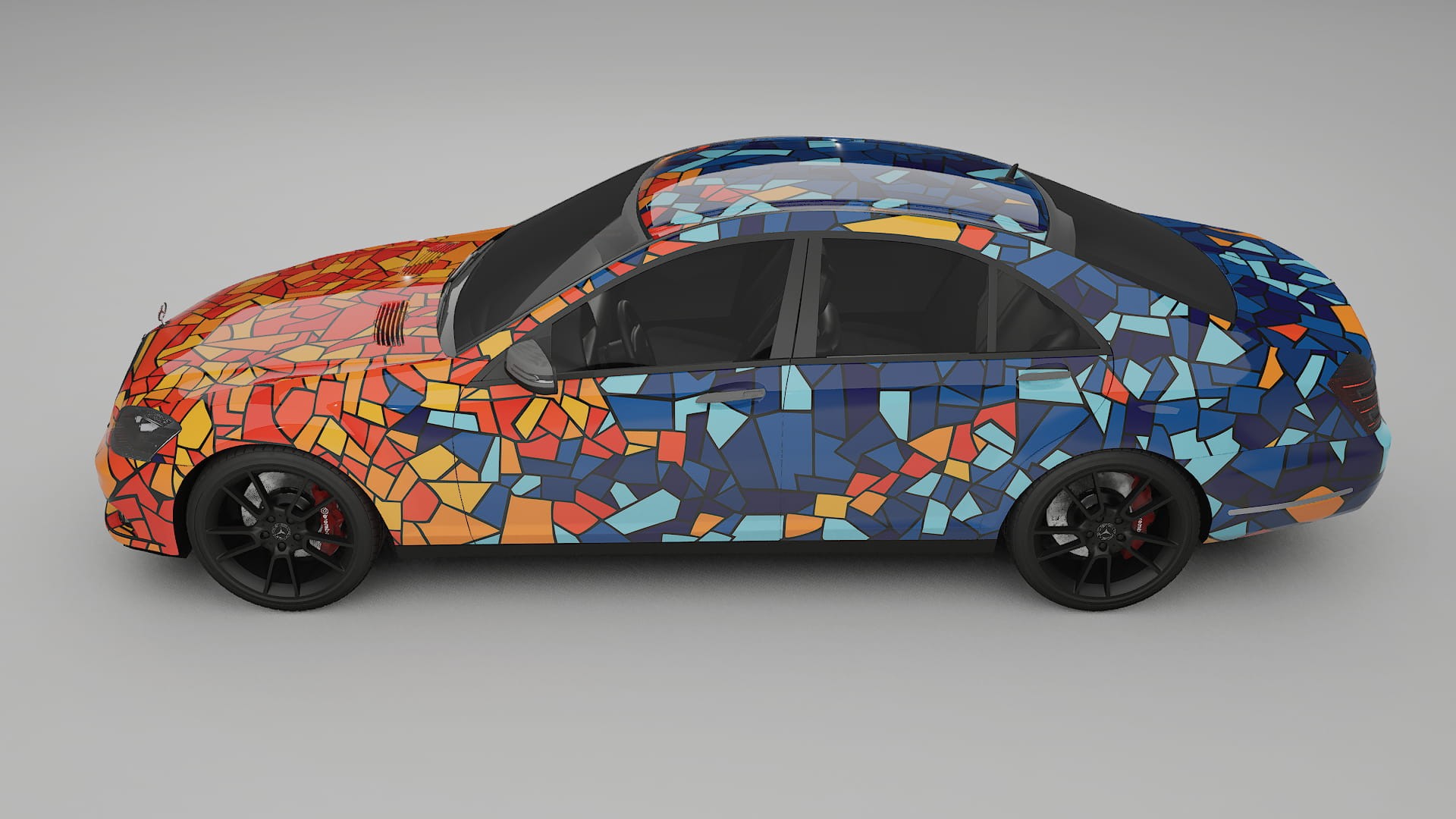 Mercedes S-class W221 facelift LCI BARCELONA – Kit Wrap PPF Personalizzato in Pellicola Poliuretanica Stampabile