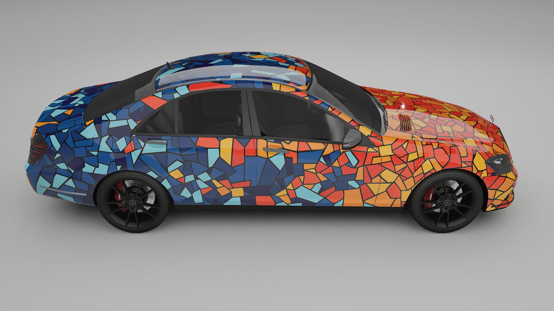 Mercedes S-class W221 facelift LCI BARCELONA – Kit Wrap PPF Personalizzato in Pellicola Poliuretanica Stampabile