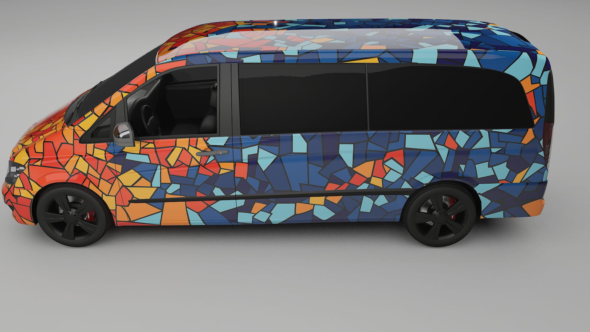 Mercedes Viano Extralong W439 Facelift LCI BARCELONA – Kit Wrap PPF Personalizzato in Pellicola Poliuretanica Stampabile