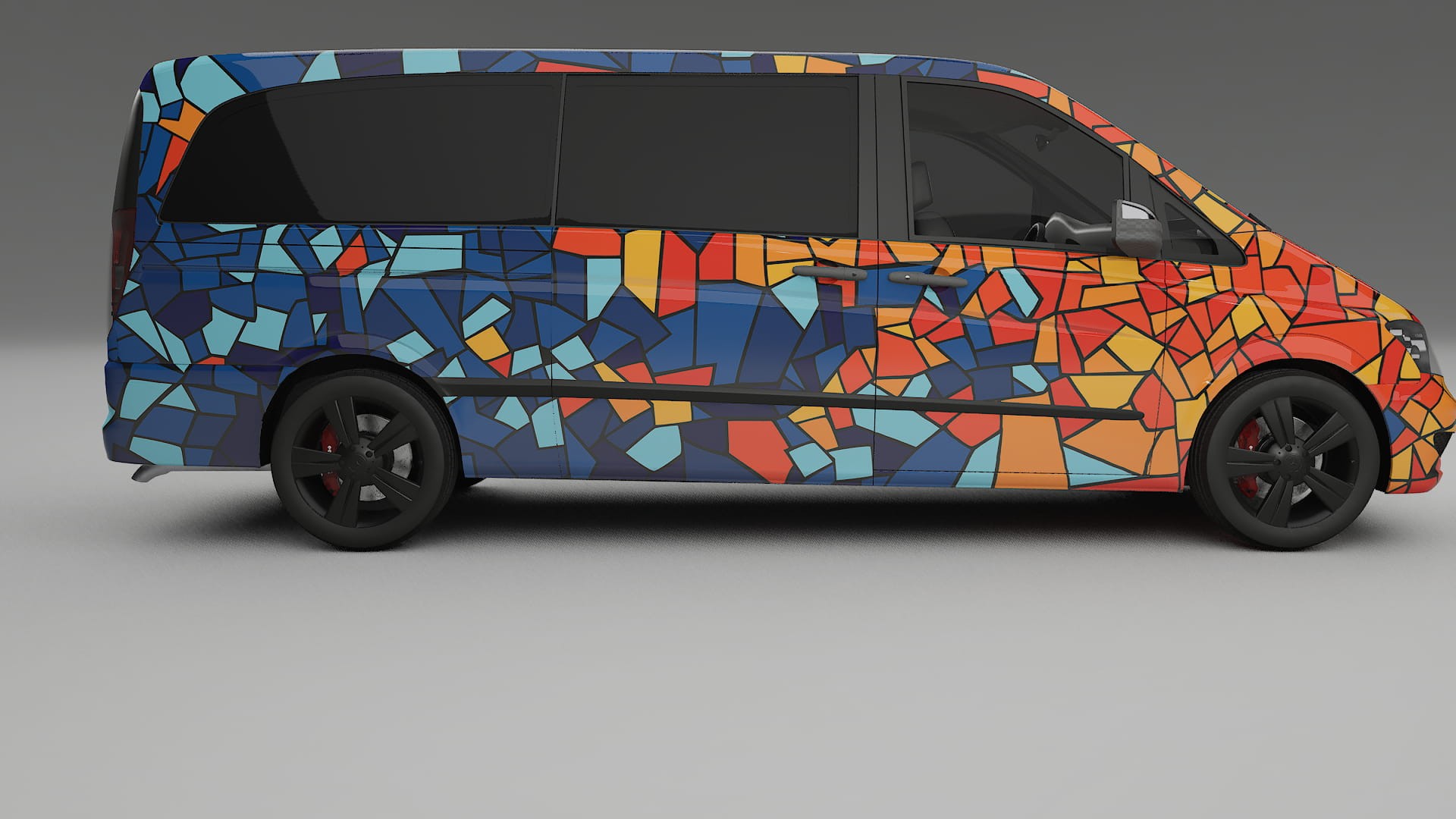 Mercedes Viano Extralong W439 Facelift LCI BARCELONA – Kit Wrap PPF Personalizzato in Pellicola Poliuretanica Stampabile