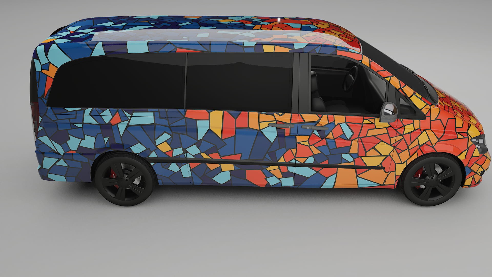 Mercedes Viano Extralong W439 Facelift LCI BARCELONA – Kit Wrap PPF Personalizzato in Pellicola Poliuretanica Stampabile