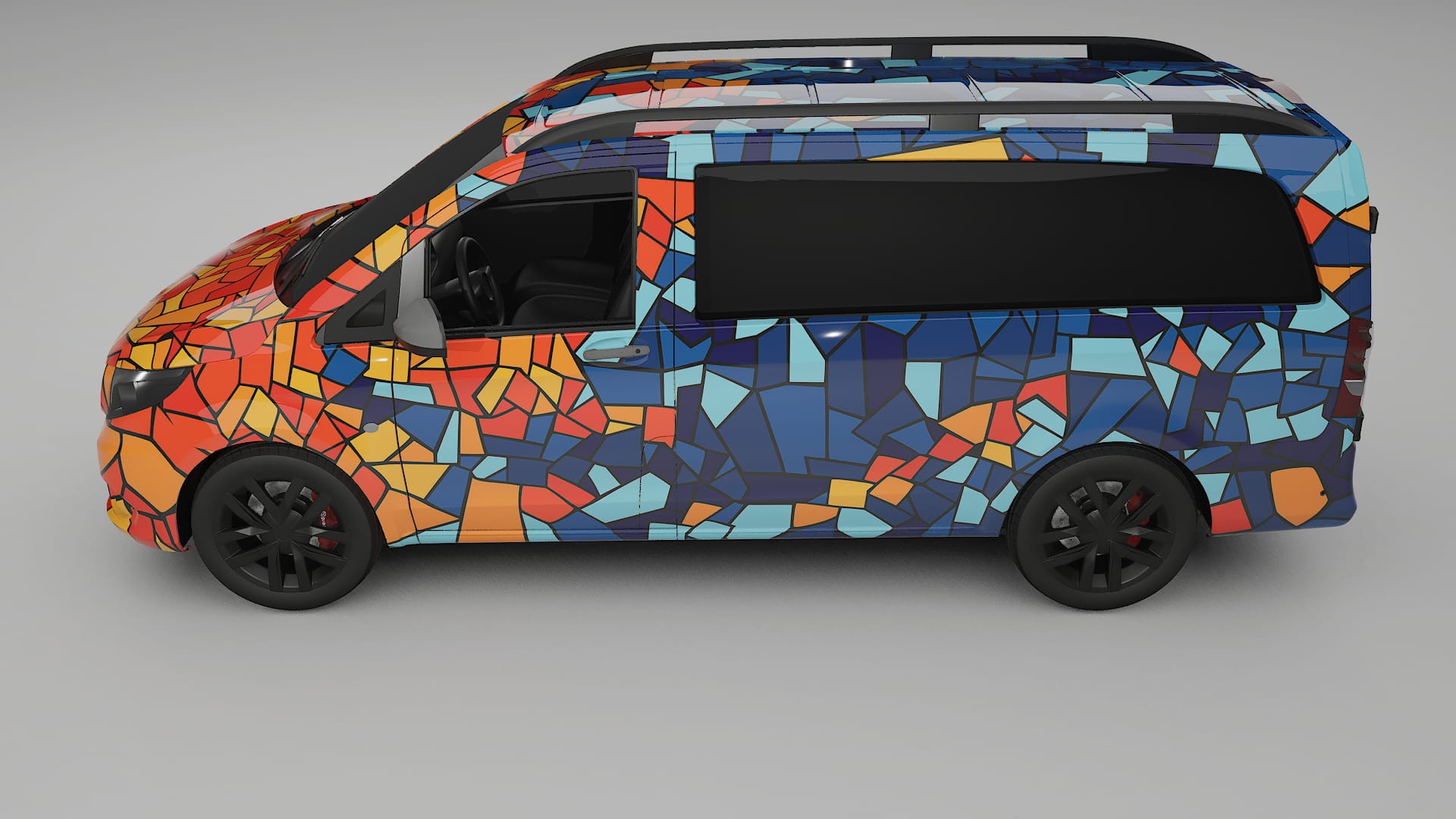 Mercedes Vito Short W447 prefacelift pre-LCI BARCELONA – Kit Wrap PPF Personalizzato in Pellicola Poliuretanica Stampabile