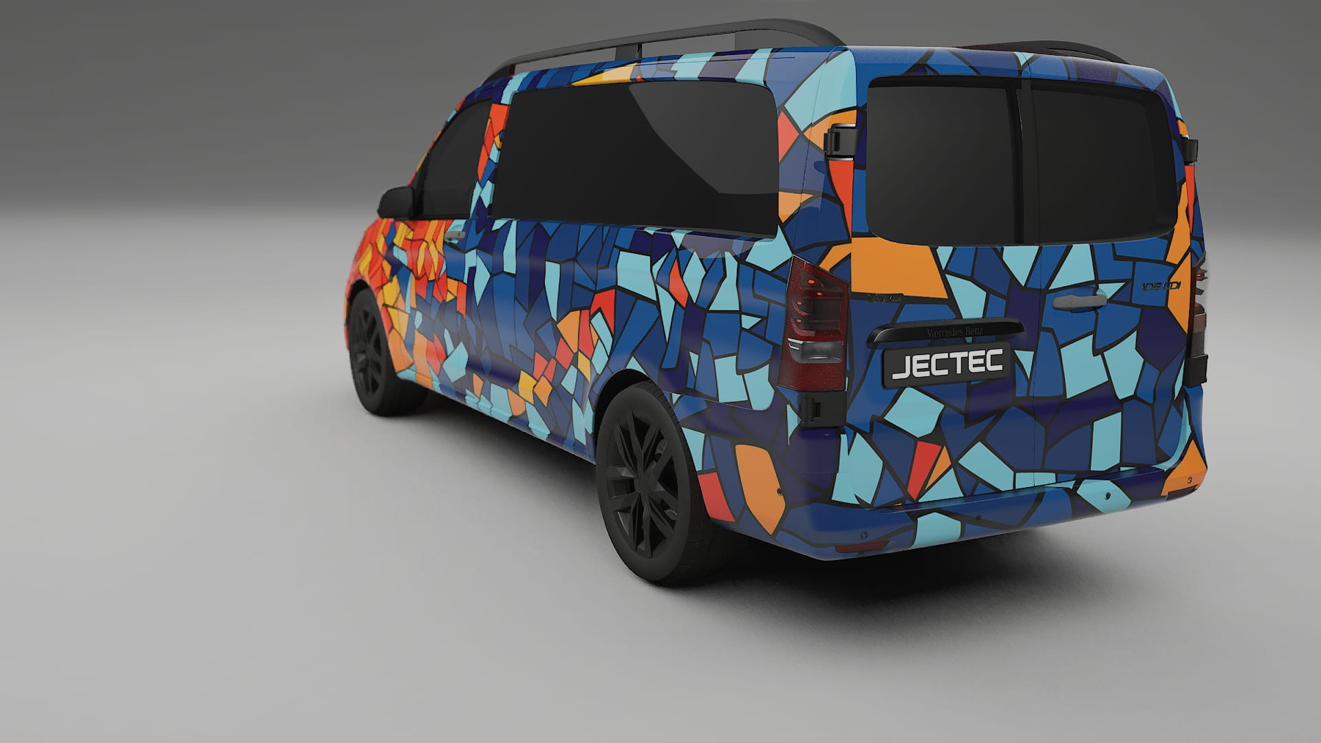 Mercedes Vito Short W447 prefacelift pre-LCI BARCELONA – Kit Wrap PPF Personalizzato in Pellicola Poliuretanica Stampabile