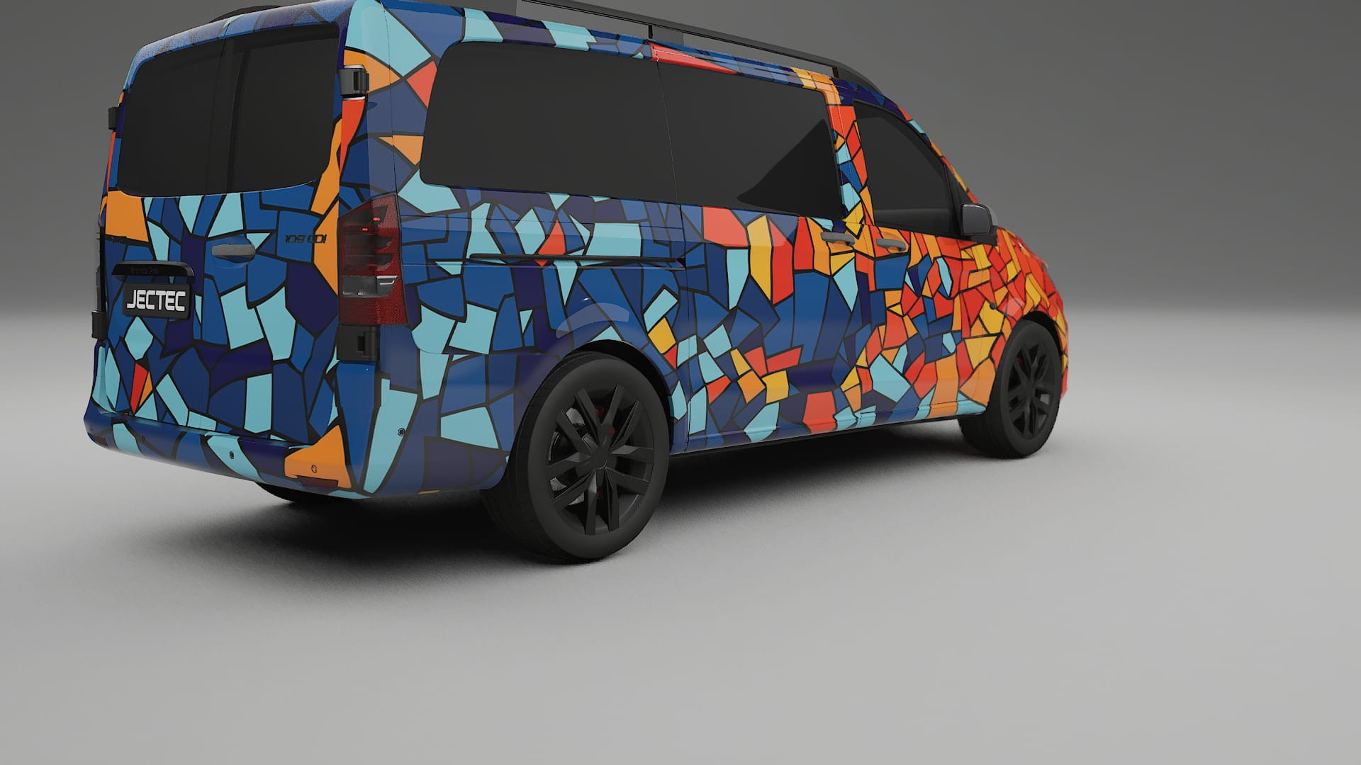 Mercedes Vito Short W447 prefacelift pre-LCI BARCELONA – Kit Wrap PPF Personalizzato in Pellicola Poliuretanica Stampabile