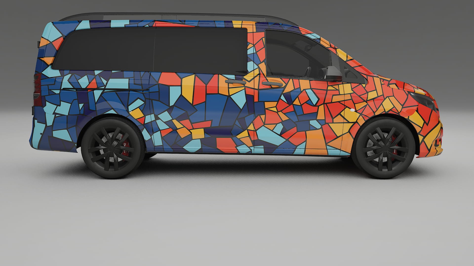 Mercedes Vito Short W447 prefacelift pre-LCI BARCELONA – Kit Wrap PPF Personalizzato in Pellicola Poliuretanica Stampabile