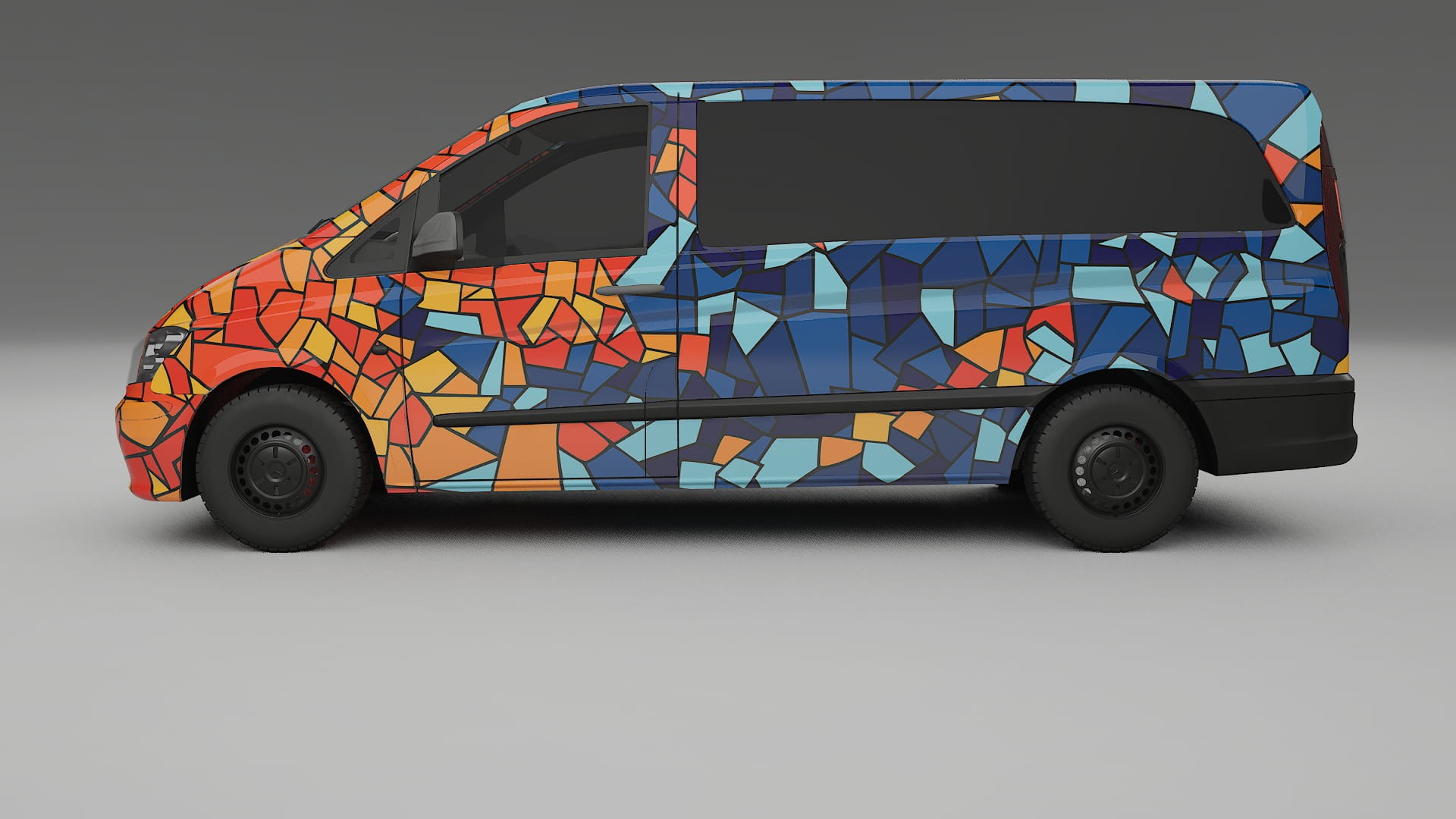 Mercedes Vito Short W639 facelift LCI BARCELONA – Kit Wrap PPF Personalizzato in Pellicola Poliuretanica Stampabile