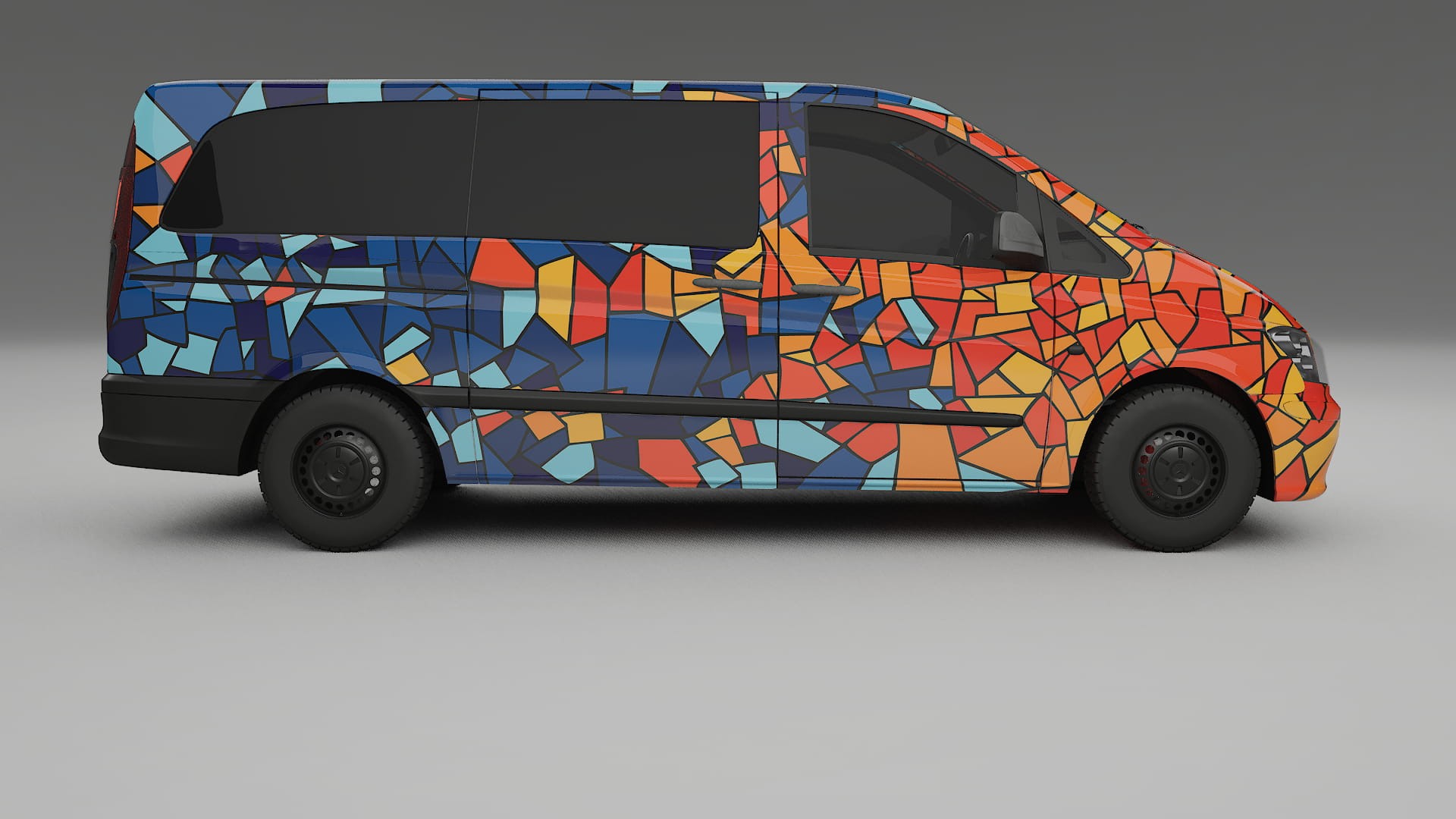 Mercedes Vito Short W639 facelift LCI BARCELONA – Kit Wrap PPF Personalizzato in Pellicola Poliuretanica Stampabile