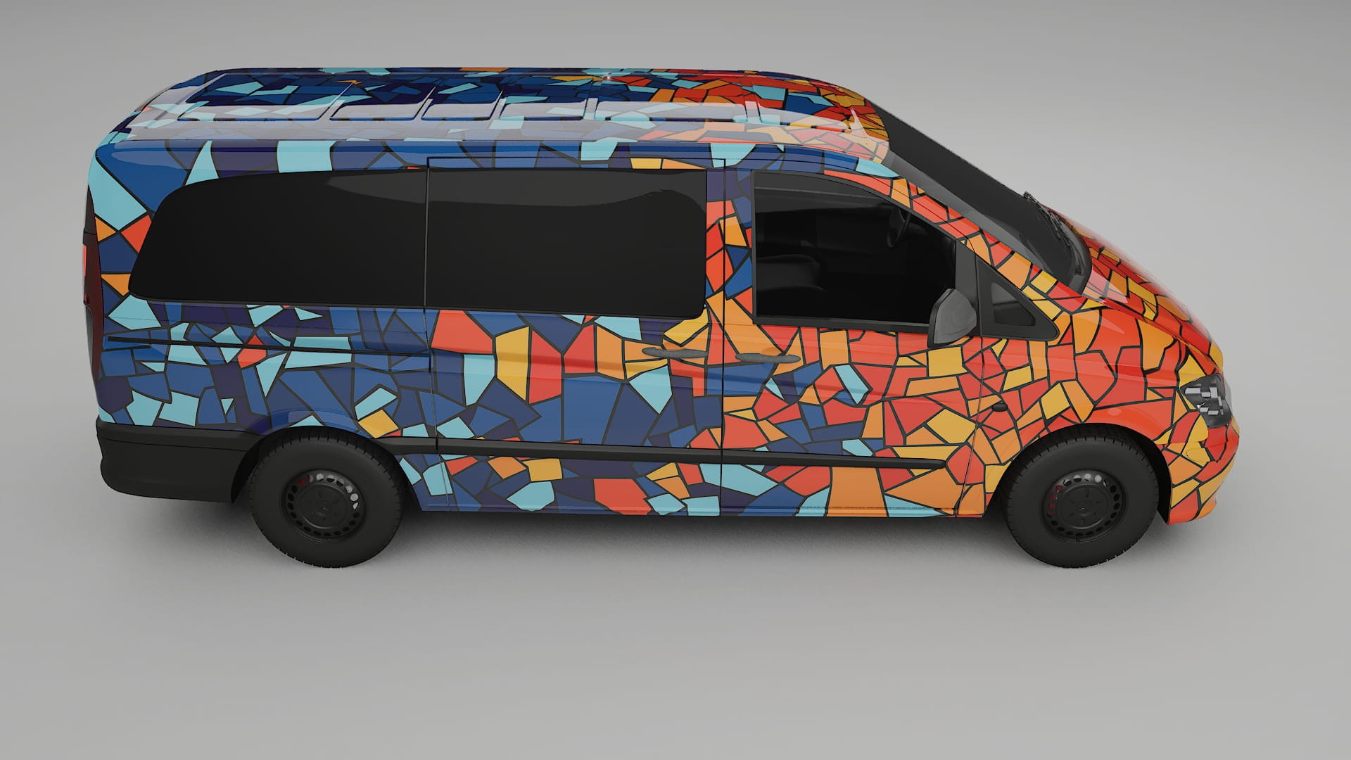 Mercedes Vito Short W639 facelift LCI BARCELONA – Kit Wrap PPF Personalizzato in Pellicola Poliuretanica Stampabile