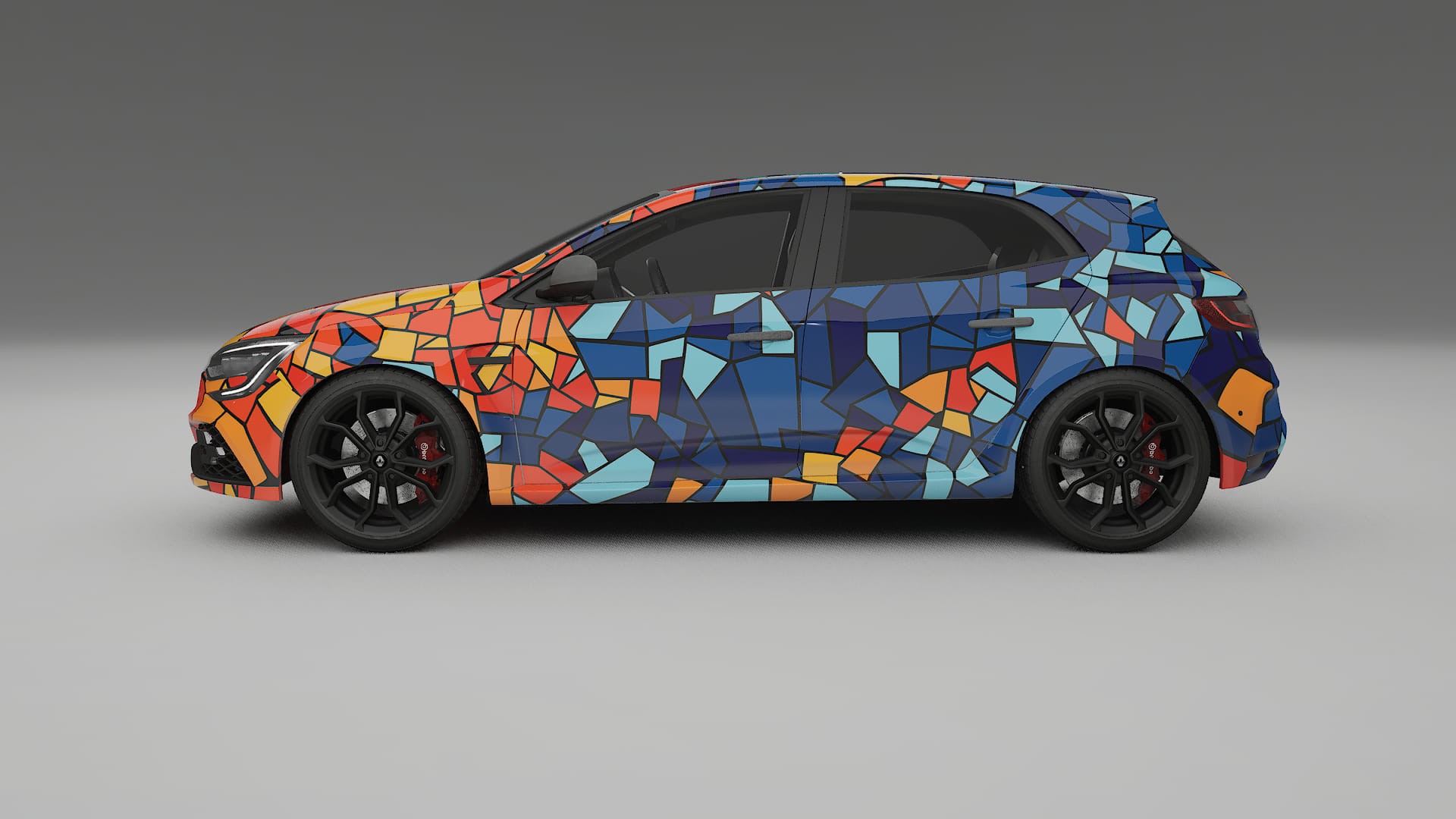 Renault Megane RS IV BARCELONA – Kit Wrap PPF Personalizzato in Pellicola Poliuretanica Stampabile