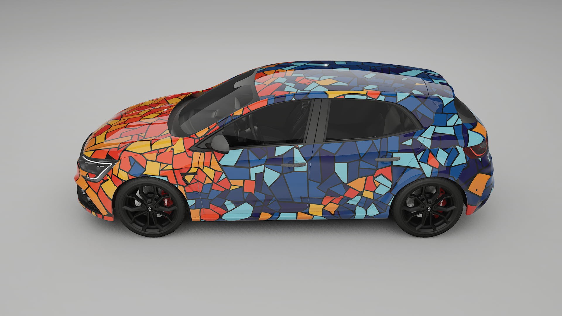 Renault Megane RS IV BARCELONA – Kit Wrap PPF Personalizzato in Pellicola Poliuretanica Stampabile