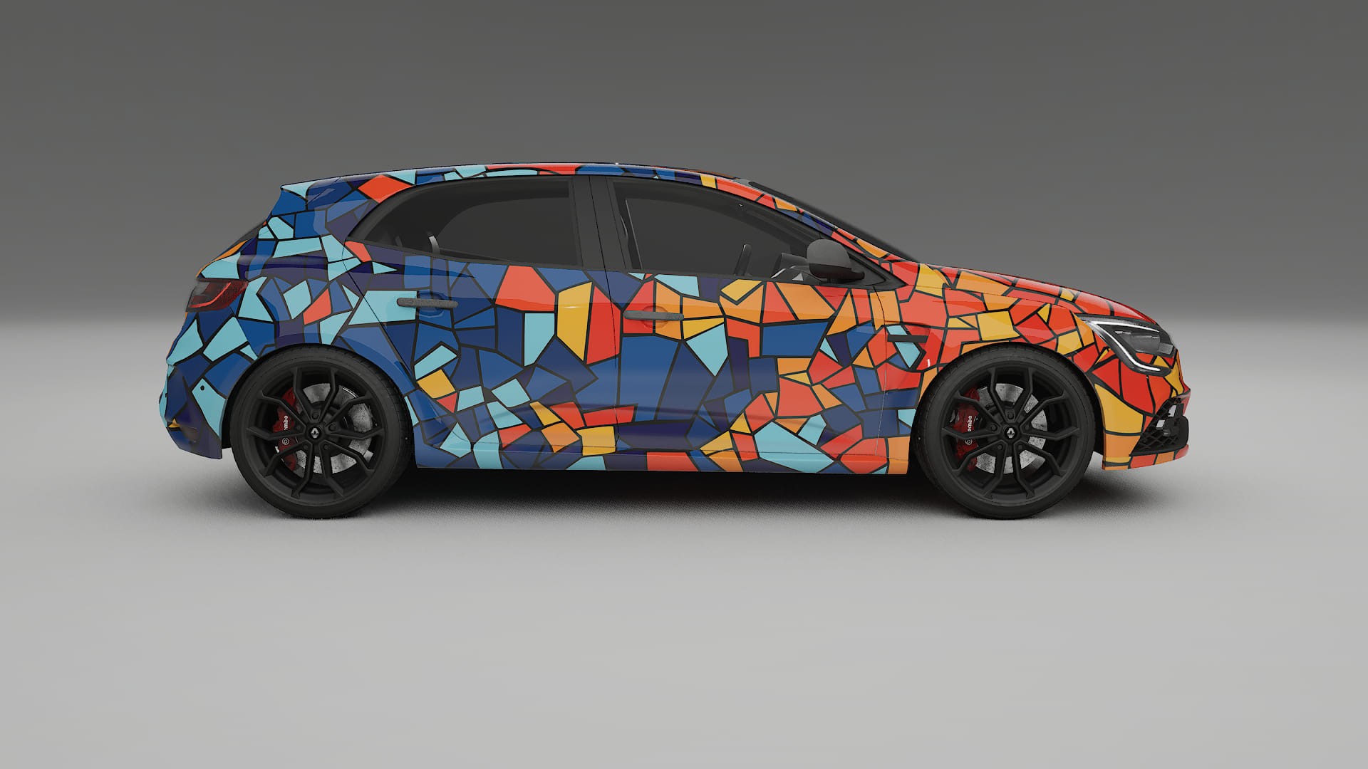 Renault Megane RS IV BARCELONA – Kit Wrap PPF Personalizzato in Pellicola Poliuretanica Stampabile