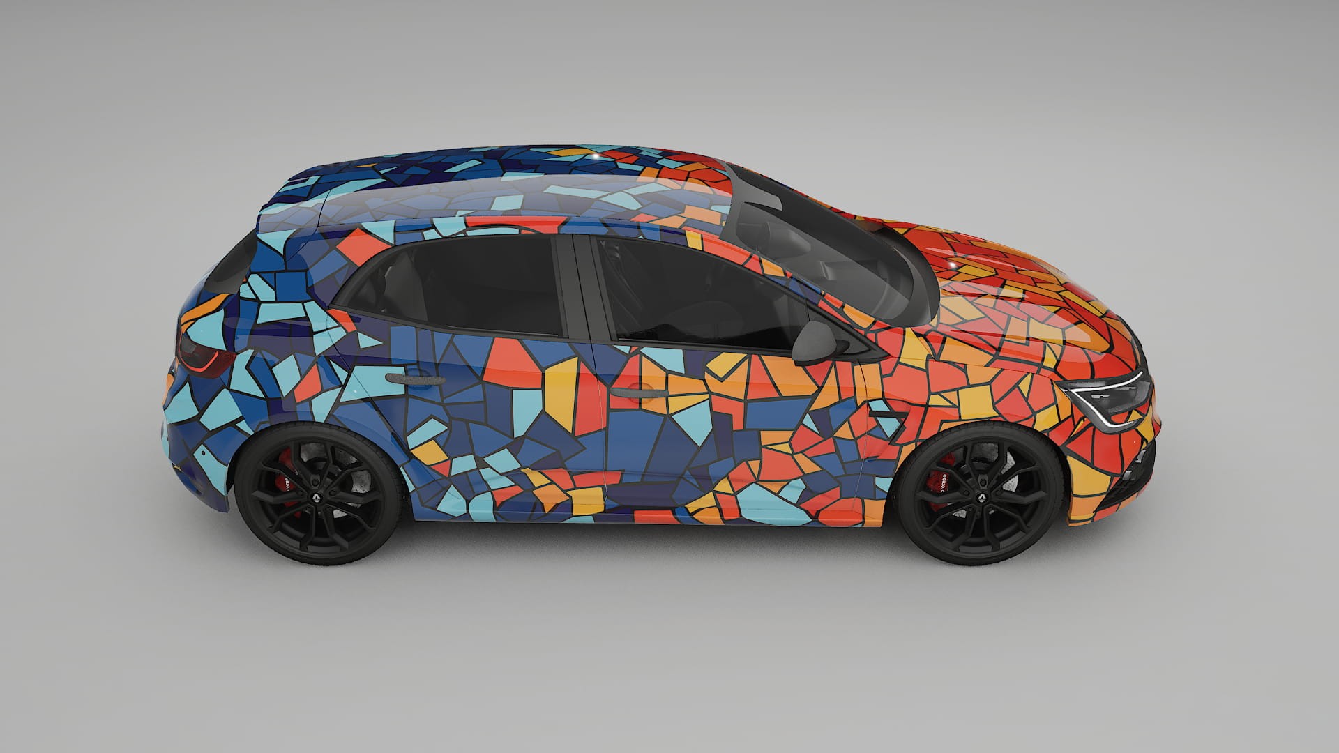 Renault Megane RS IV BARCELONA – Kit Wrap PPF Personalizzato in Pellicola Poliuretanica Stampabile