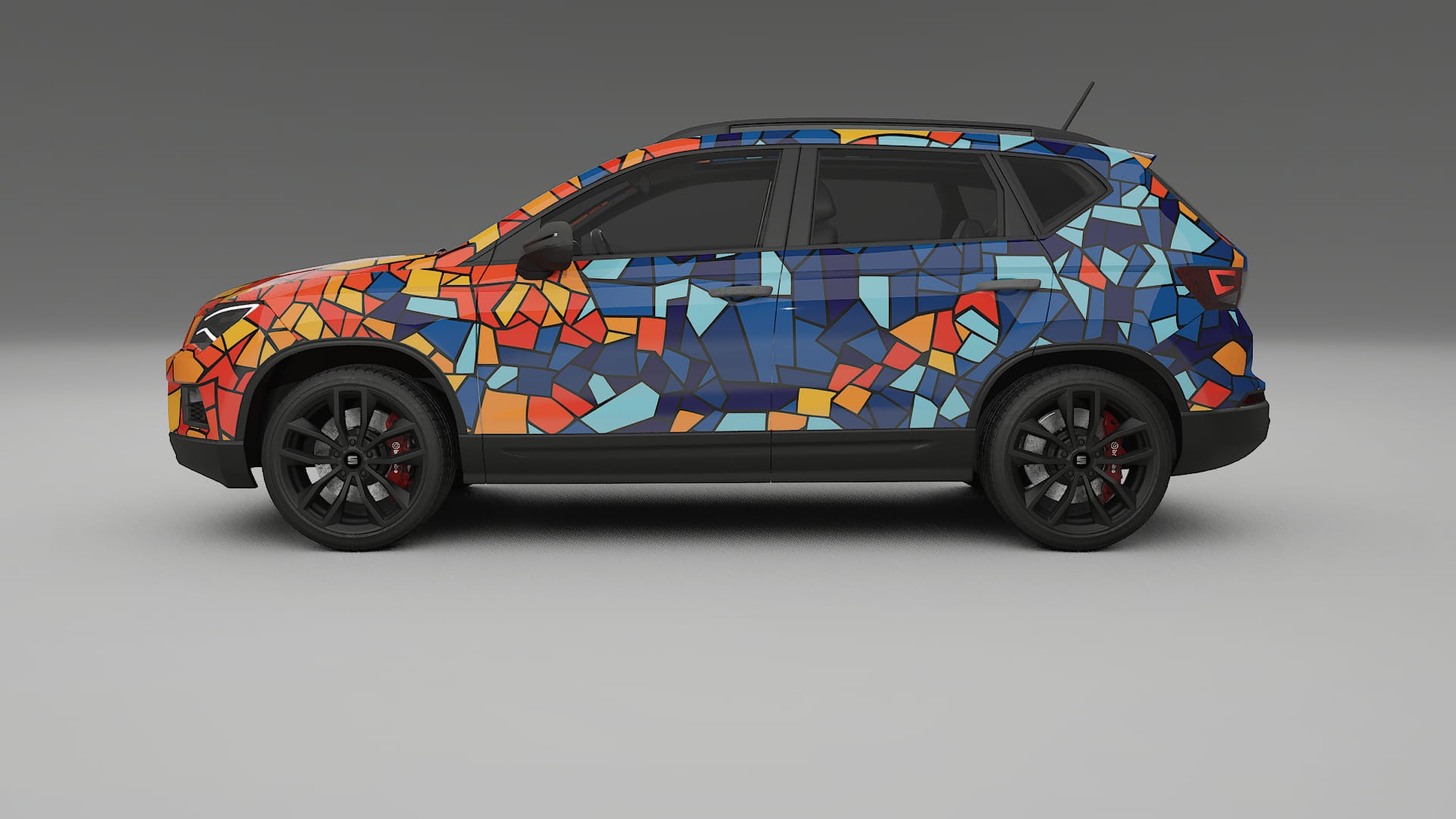 Seat Ateca KH7 BARCELONA – Kit Wrap PPF Personalizzato in Pellicola Poliuretanica Stampabile