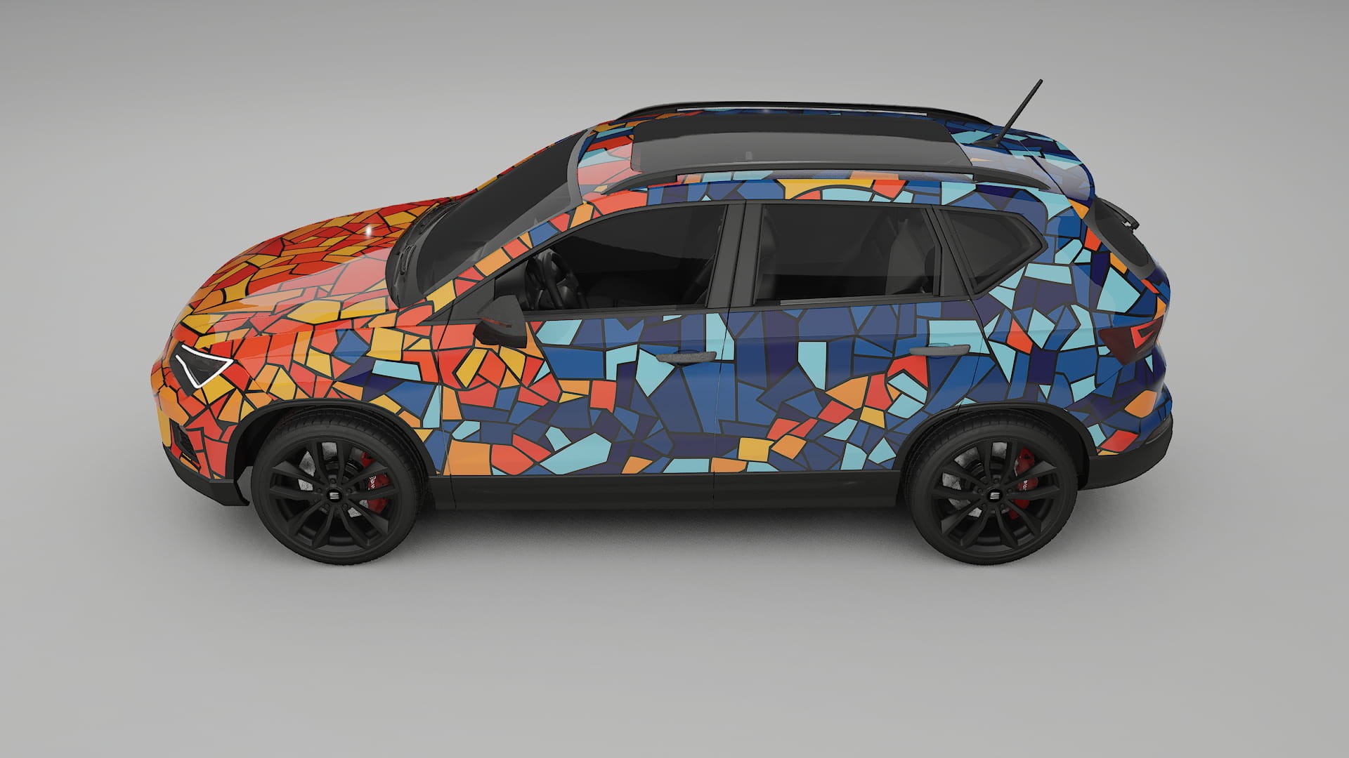 Seat Ateca KH7 BARCELONA – Kit Wrap PPF Personalizzato in Pellicola Poliuretanica Stampabile
