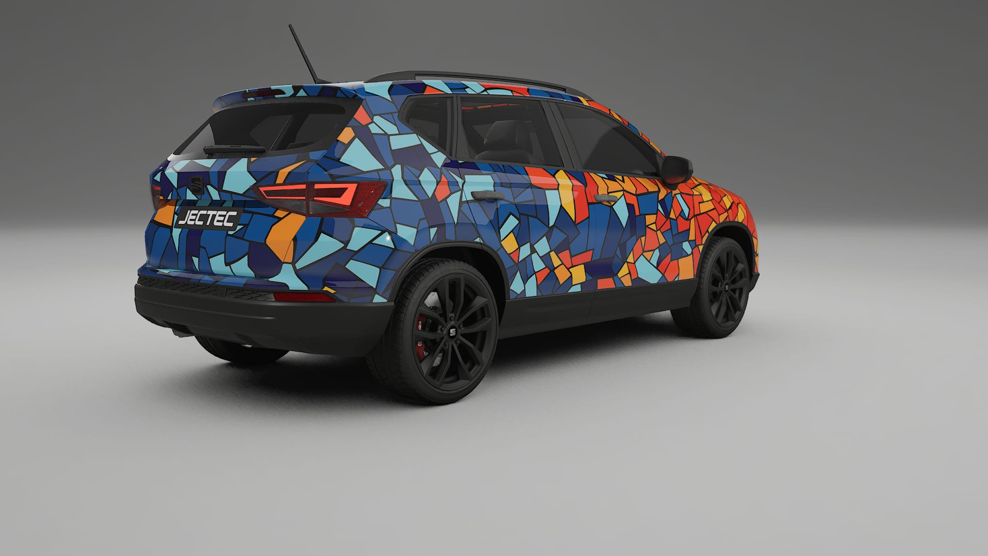 Seat Ateca KH7 BARCELONA – Kit Wrap PPF Personalizzato in Pellicola Poliuretanica Stampabile