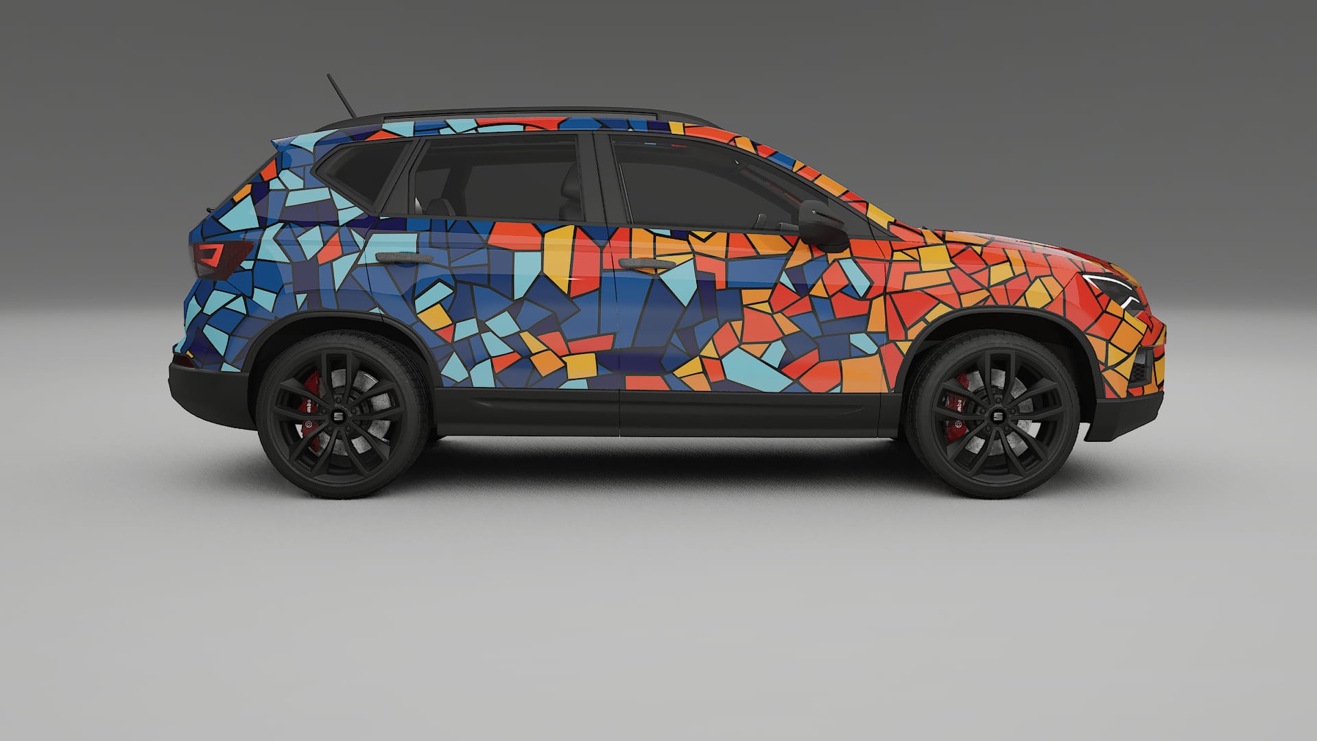 Seat Ateca KH7 BARCELONA – Kit Wrap PPF Personalizzato in Pellicola Poliuretanica Stampabile