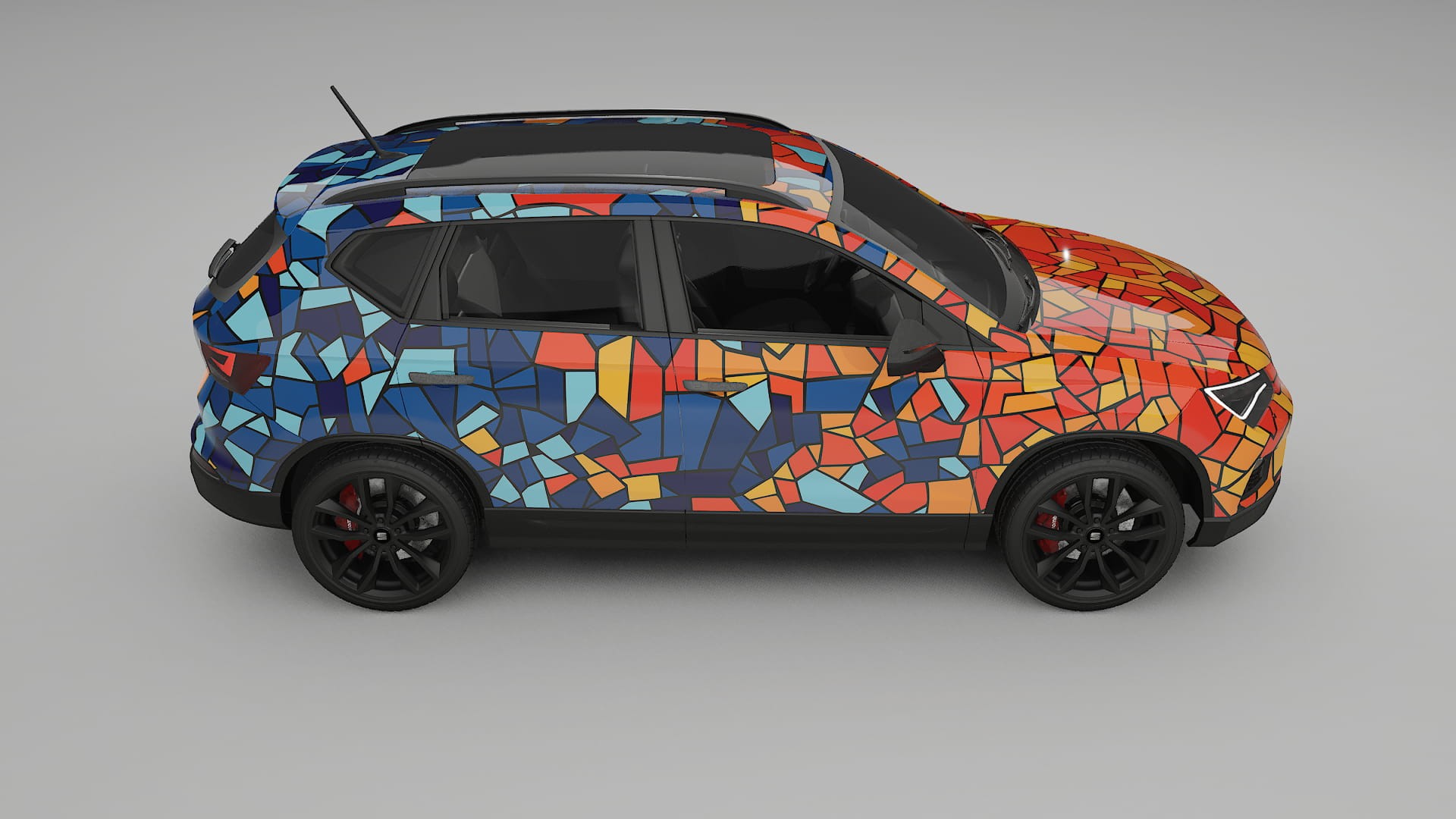 Seat Ateca KH7 BARCELONA – Kit Wrap PPF Personalizzato in Pellicola Poliuretanica Stampabile