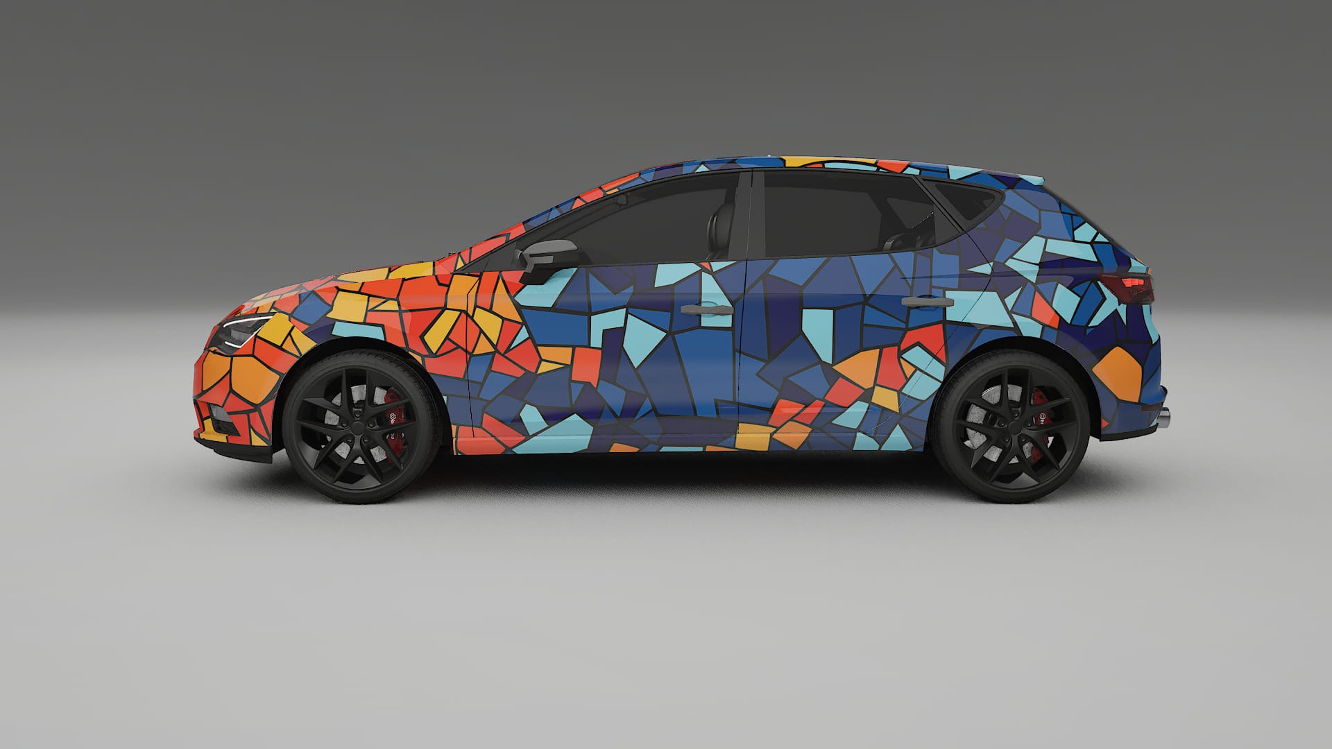 Seat Leon FR 5F BARCELONA – Kit Wrap PPF Personalizzato in Pellicola Poliuretanica Stampabile