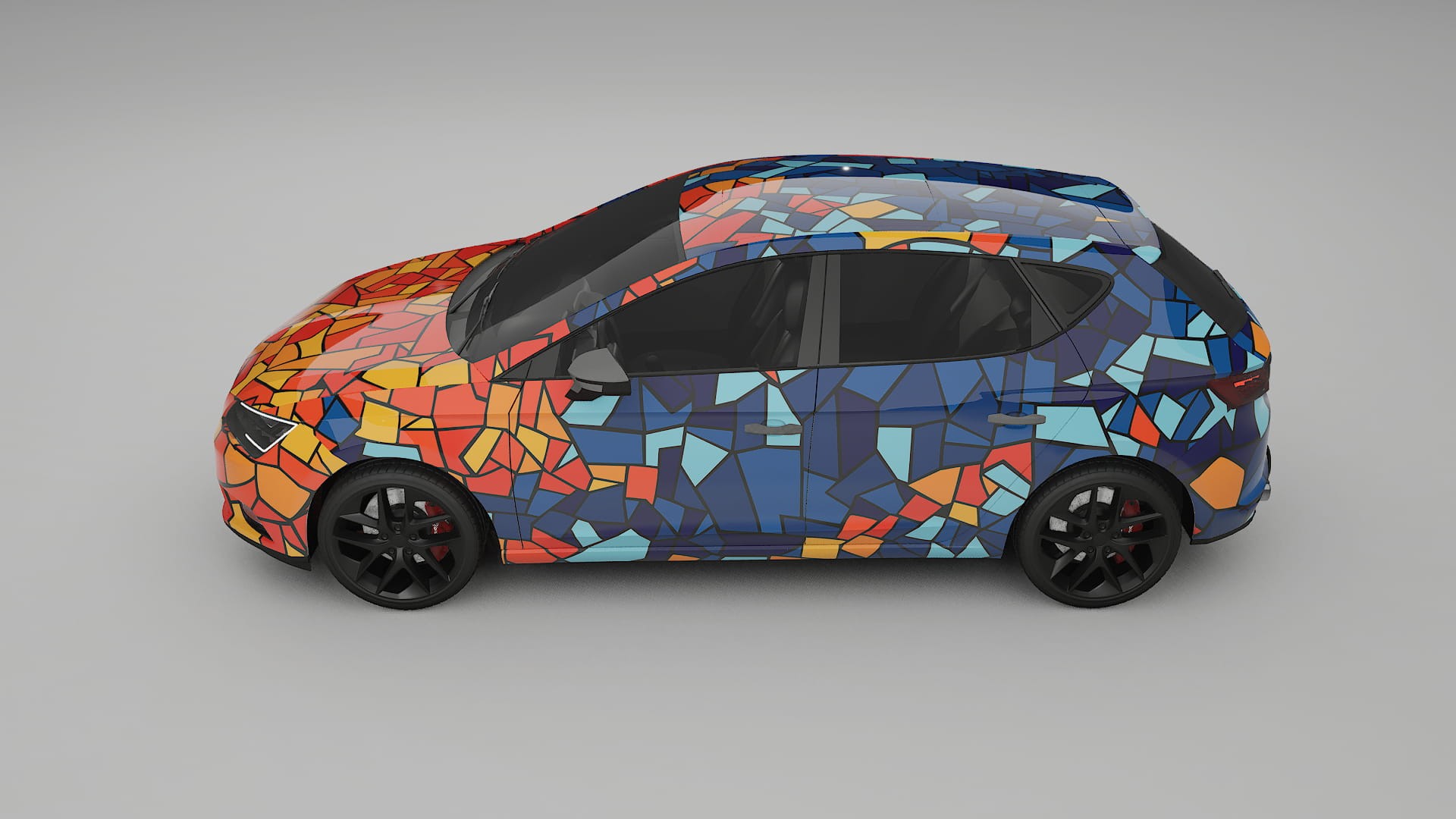 Seat Leon FR 5F BARCELONA – Kit Wrap PPF Personalizzato in Pellicola Poliuretanica Stampabile