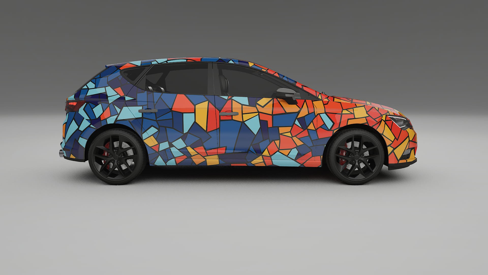 Seat Leon FR 5F BARCELONA – Kit Wrap PPF Personalizzato in Pellicola Poliuretanica Stampabile