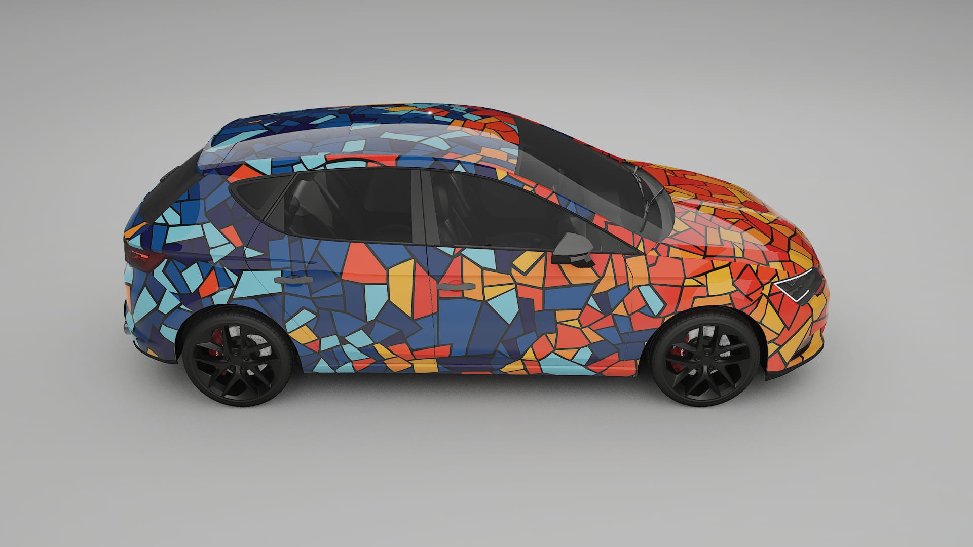 Seat Leon FR 5F BARCELONA – Kit Wrap PPF Personalizzato in Pellicola Poliuretanica Stampabile