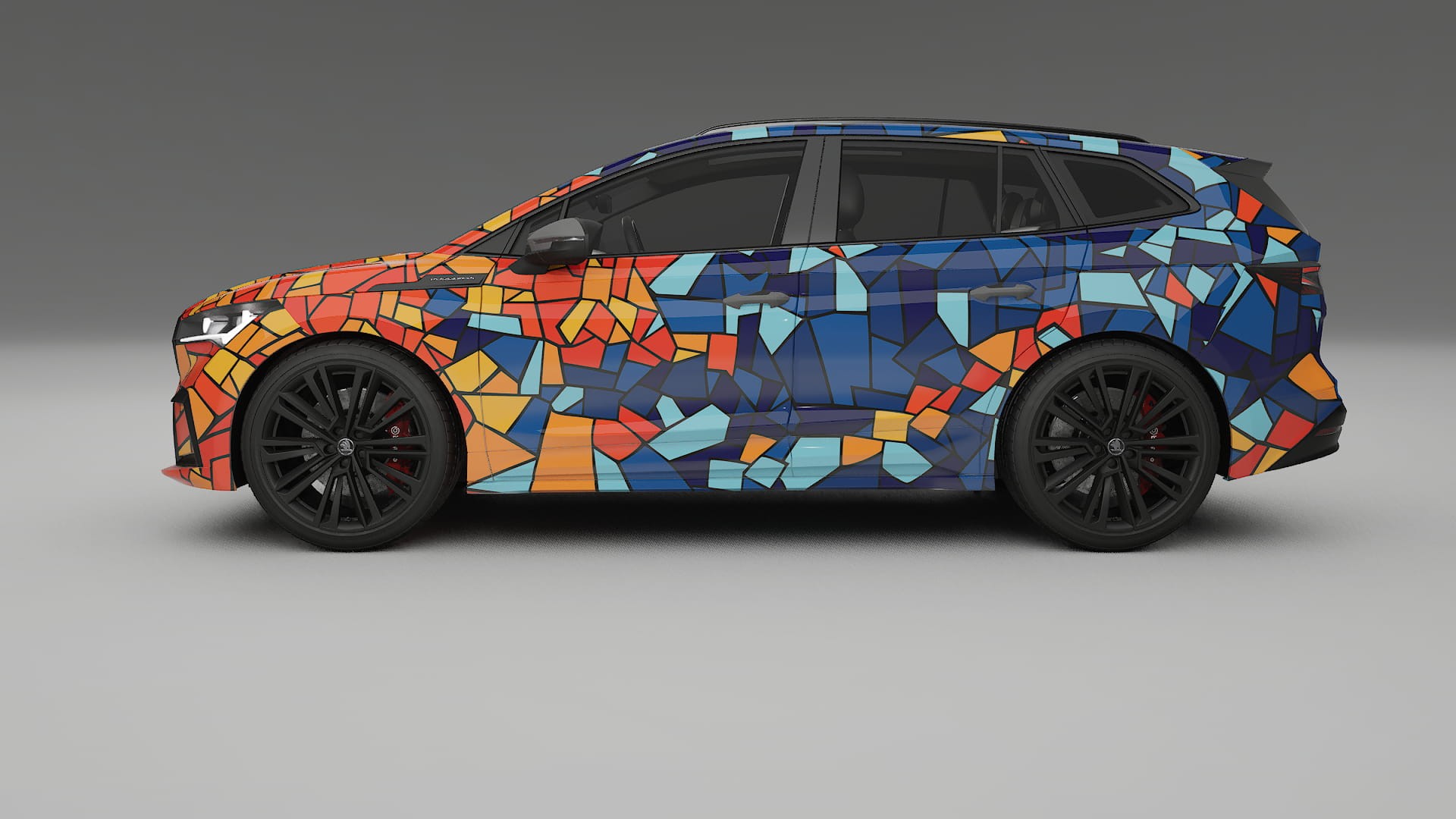 Škoda Enyaq MEB BARCELONA – Kit Wrap PPF Personalizzato in Pellicola Poliuretanica Stampabile