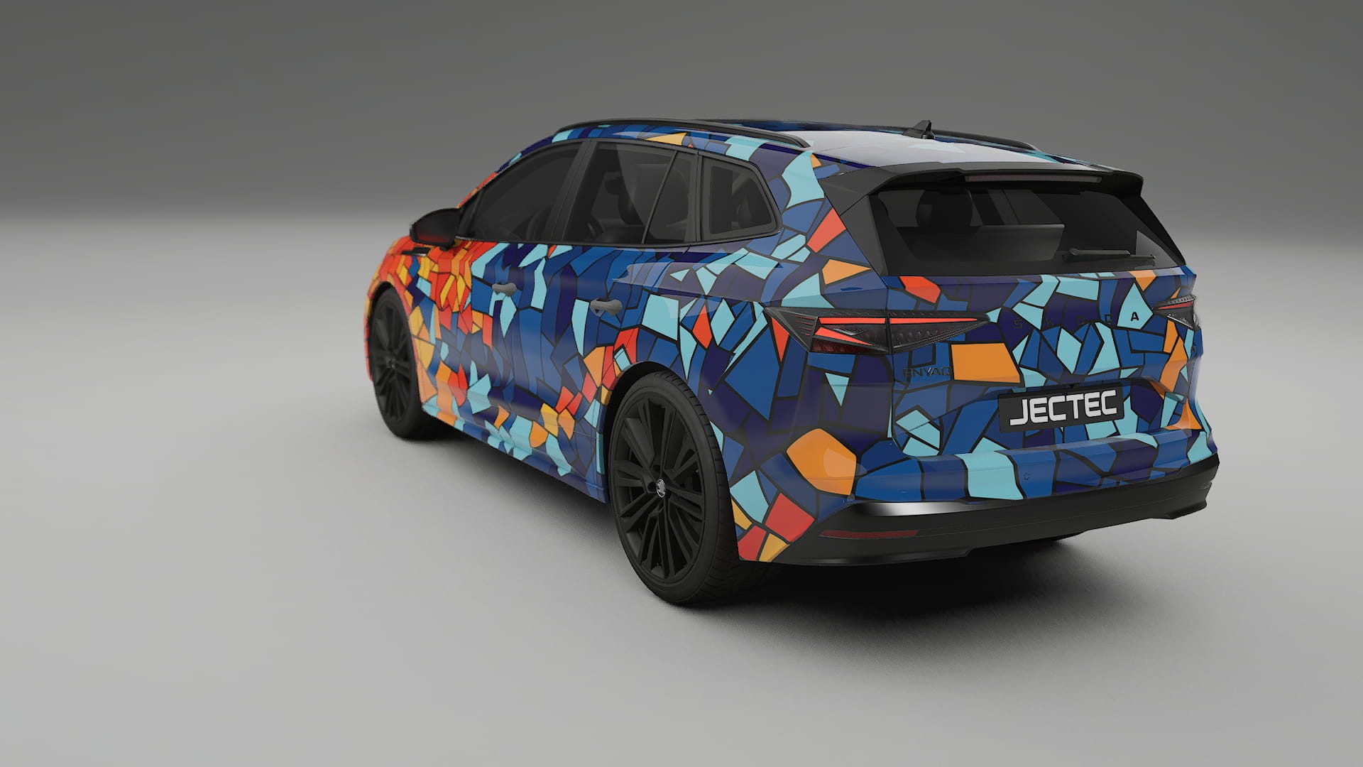 Škoda Enyaq MEB BARCELONA – Kit Wrap PPF Personalizzato in Pellicola Poliuretanica Stampabile
