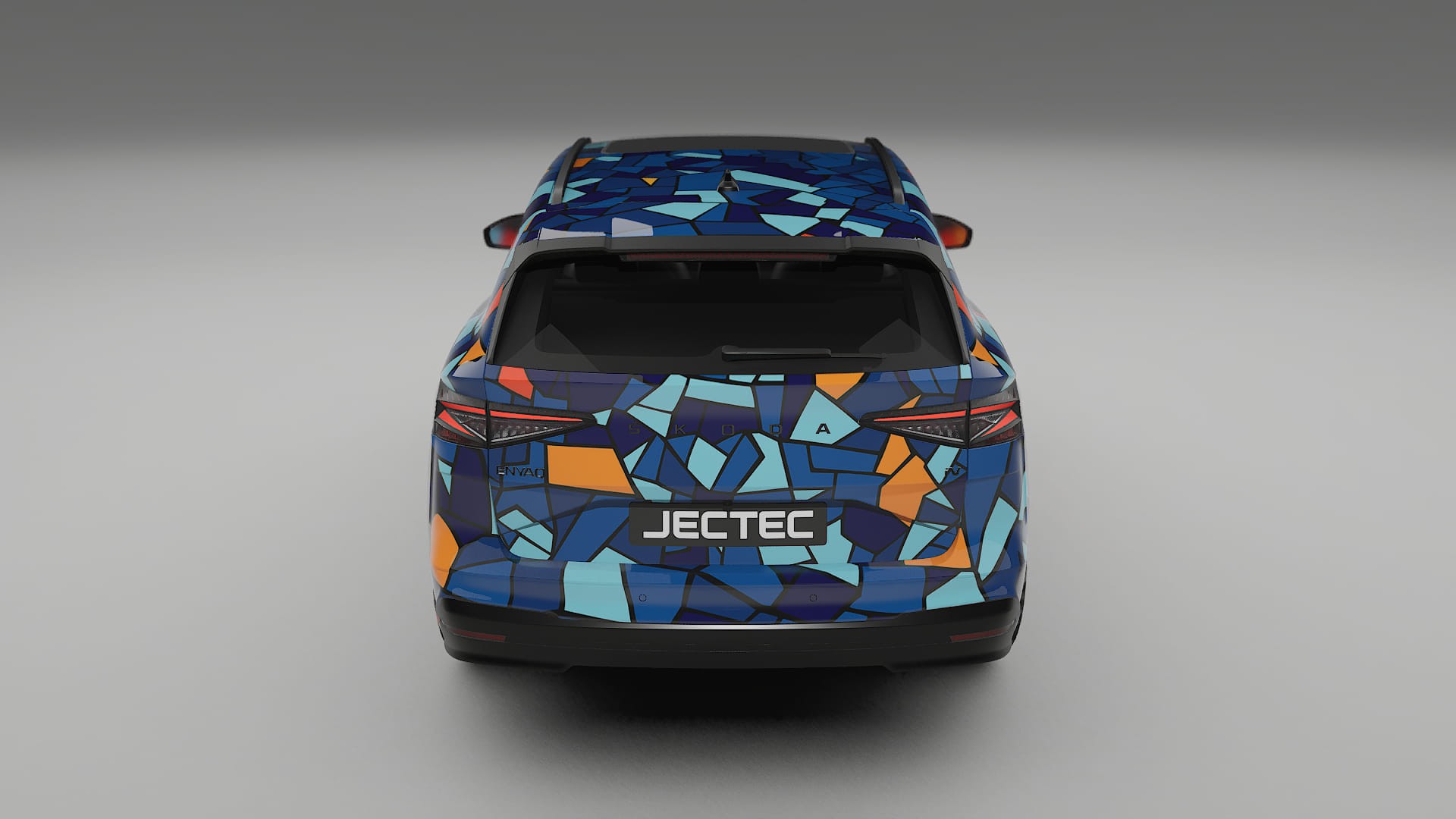 Škoda Enyaq MEB BARCELONA – Kit Wrap PPF Personalizzato in Pellicola Poliuretanica Stampabile