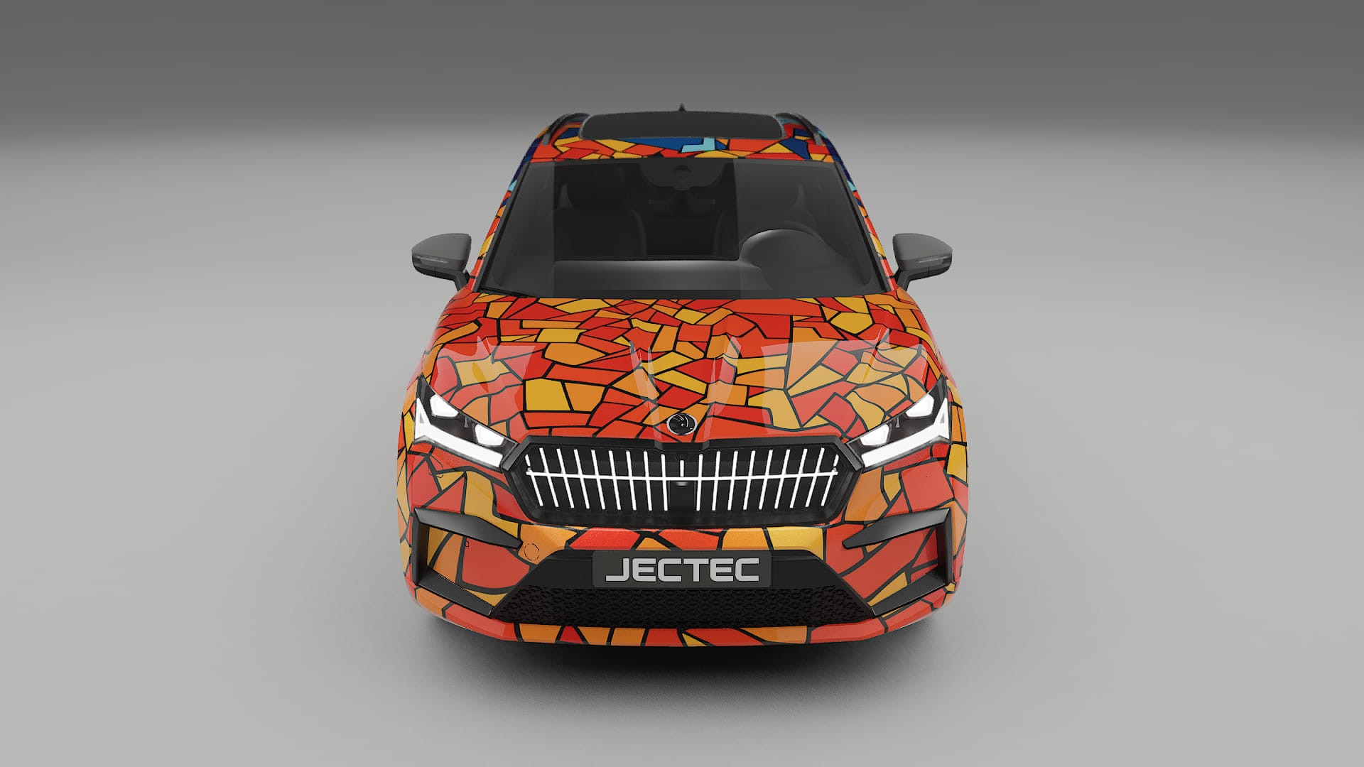 Škoda Enyaq MEB BARCELONA – Kit Wrap PPF Personalizzato in Pellicola Poliuretanica Stampabile