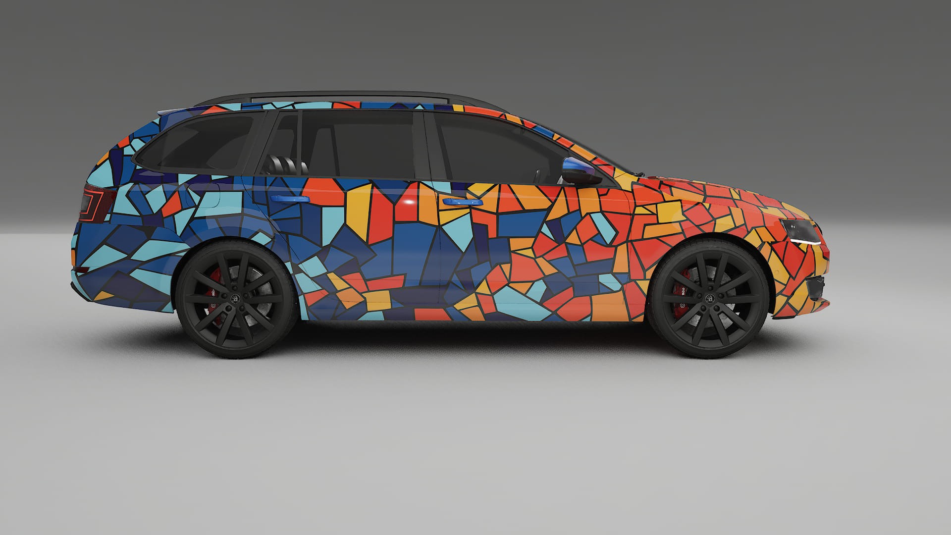 Škoda Octavia combi 5E BARCELONA Designed Wrap PPF Kit – Printable Polyurethane Film