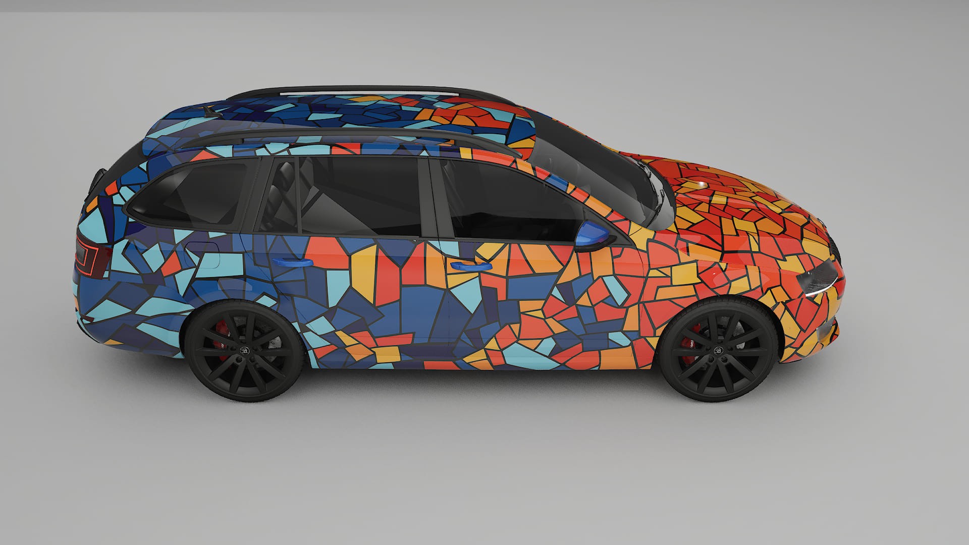 Škoda Octavia combi 5E BARCELONA Designed Wrap PPF Kit – Printable Polyurethane Film