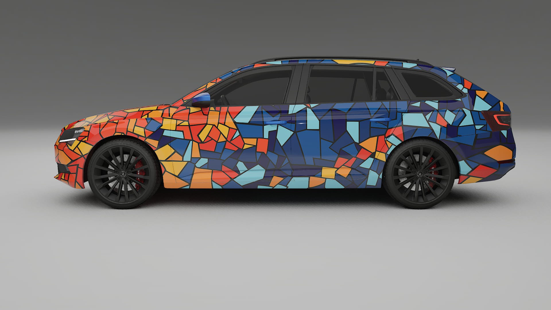 Škoda Superb B8 BARCELONA Designed Wrap PPF Kit – Printable Polyurethane Film