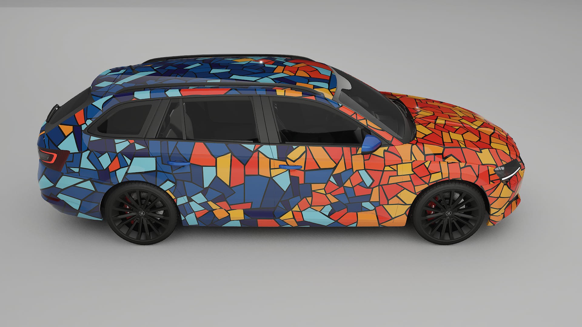 Škoda Superb B8 BARCELONA – Kit Wrap PPF Personalizzato in Pellicola Poliuretanica Stampabile