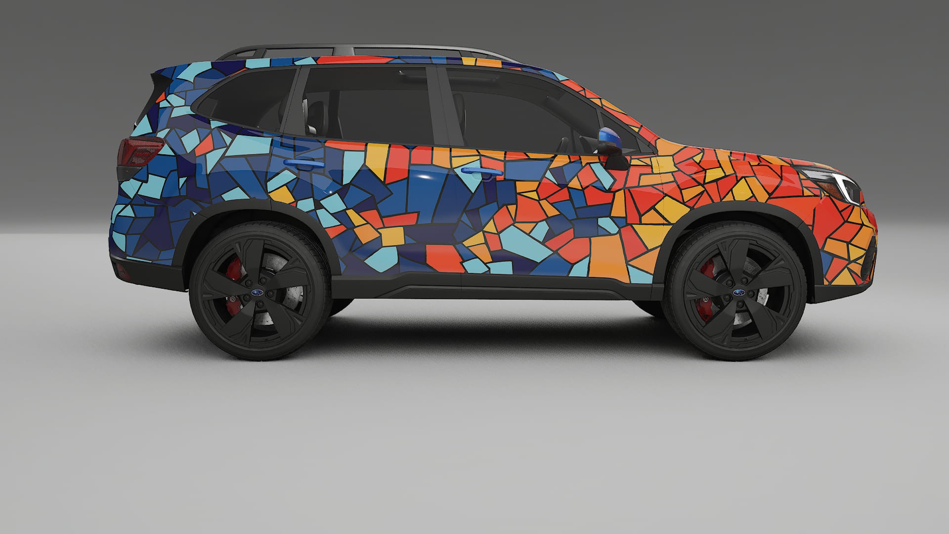 Subaru Forester V SK facelift LCI BARCELONA – Kit Wrap PPF Personalizzato in Pellicola Poliuretanica Stampabile