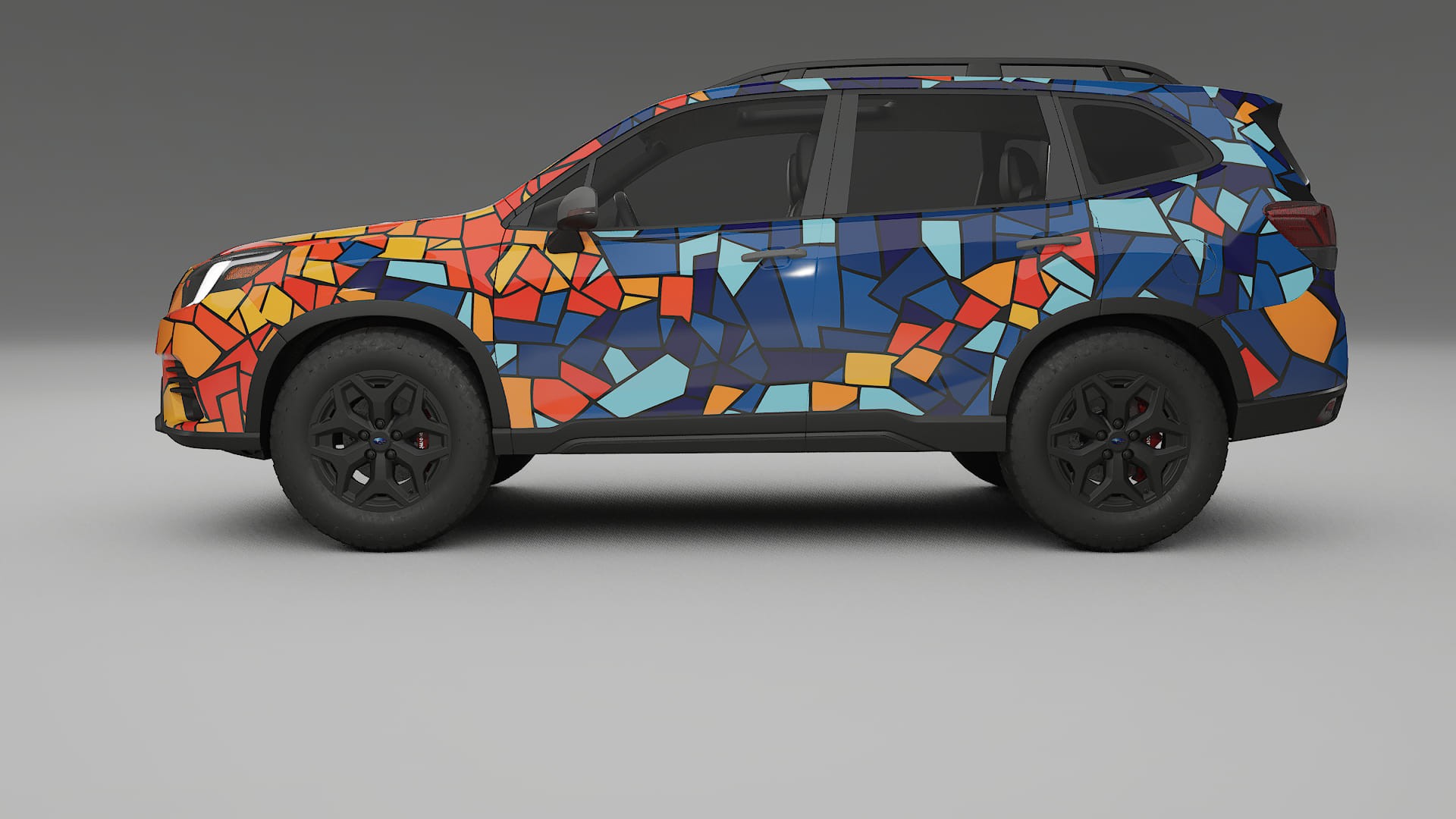 Subaru Forester V SK prefacelift pre-LCI BARCELONA – Kit Wrap PPF Personalizzato in Pellicola Poliuretanica Stampabile